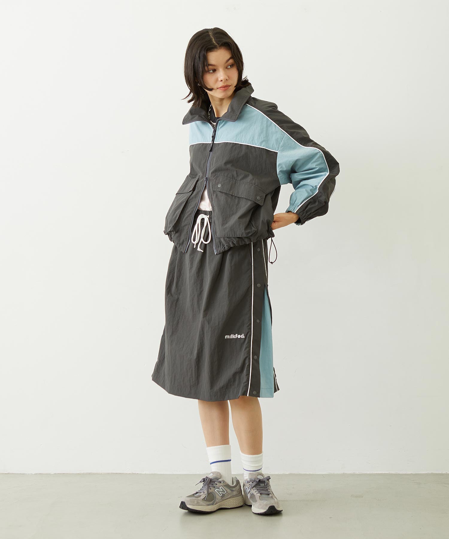 CUTOUT LOGO TRACK JACKET