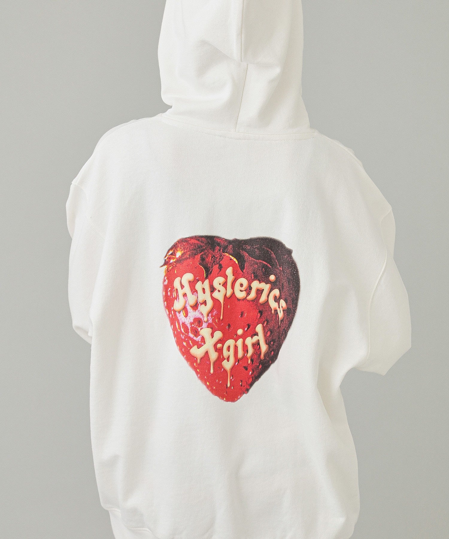 X-girl x HYSTERIC GLAMOUR SCULL AND BERRY HOODIE