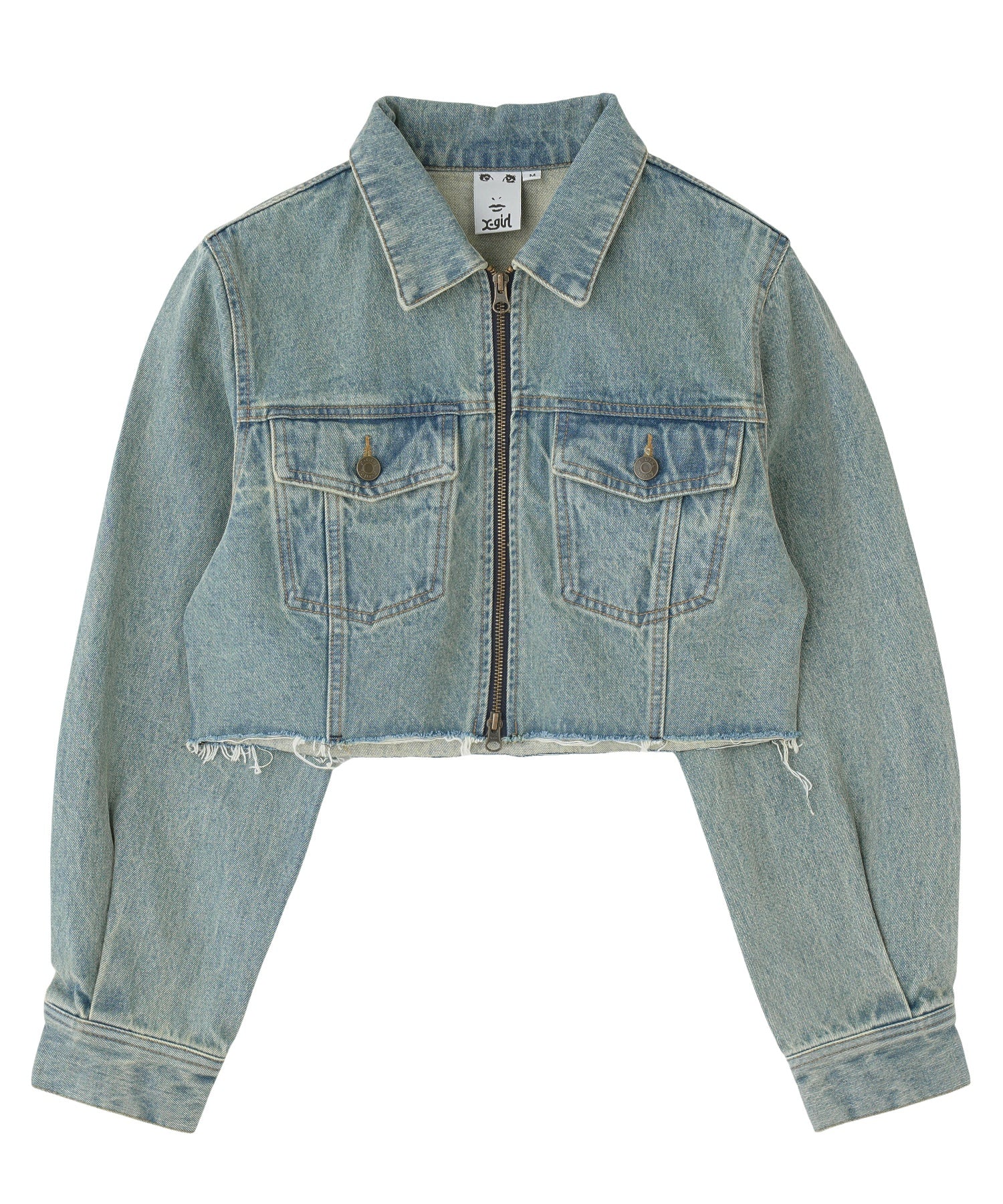 OVERDYED ZIP UP DENIM JACKET