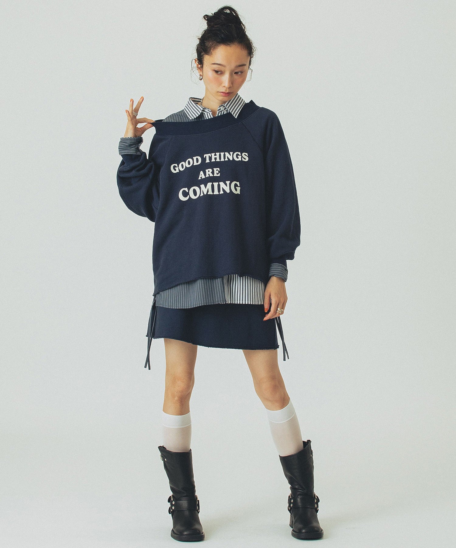 model:161cm 着用サイズ:ONE SIZE