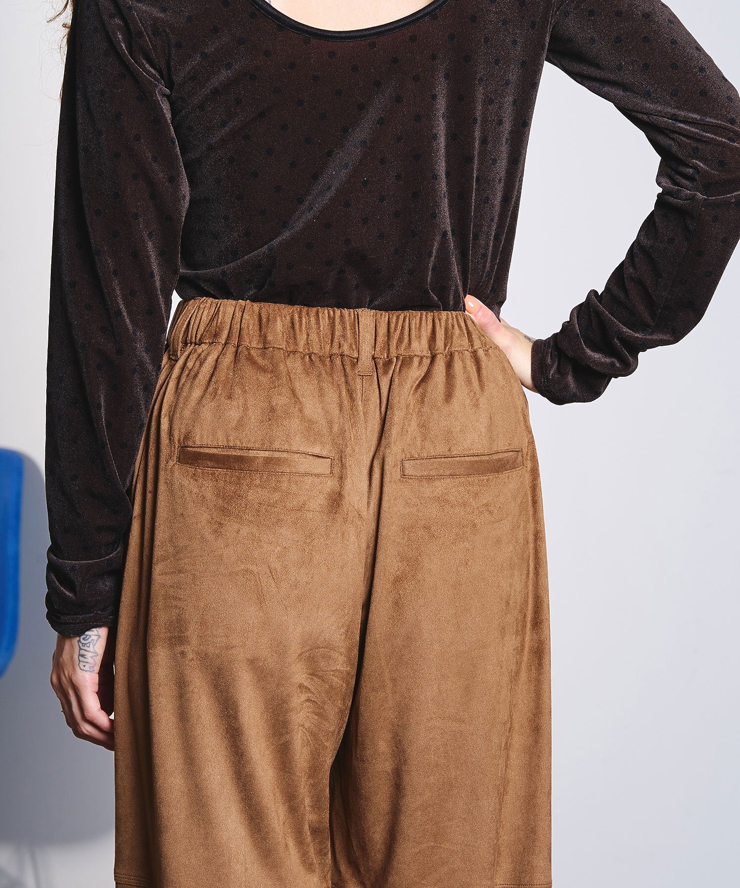 FAUX SUEDE PANTS