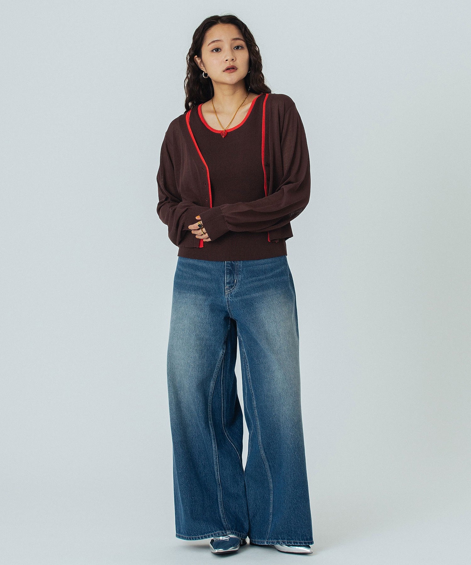 KNITTED RIB TANK TOP