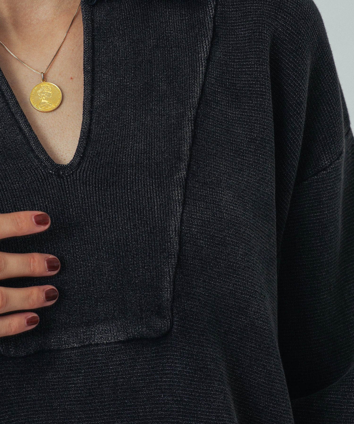 PIGMENT DYED KNIT TOP