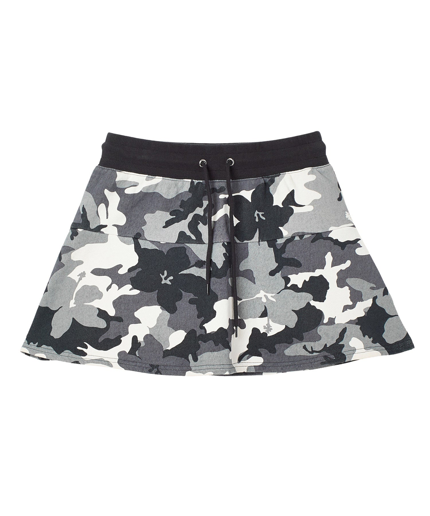 HIBISCUS CAMOUFLAGE SWEAT SKIRT