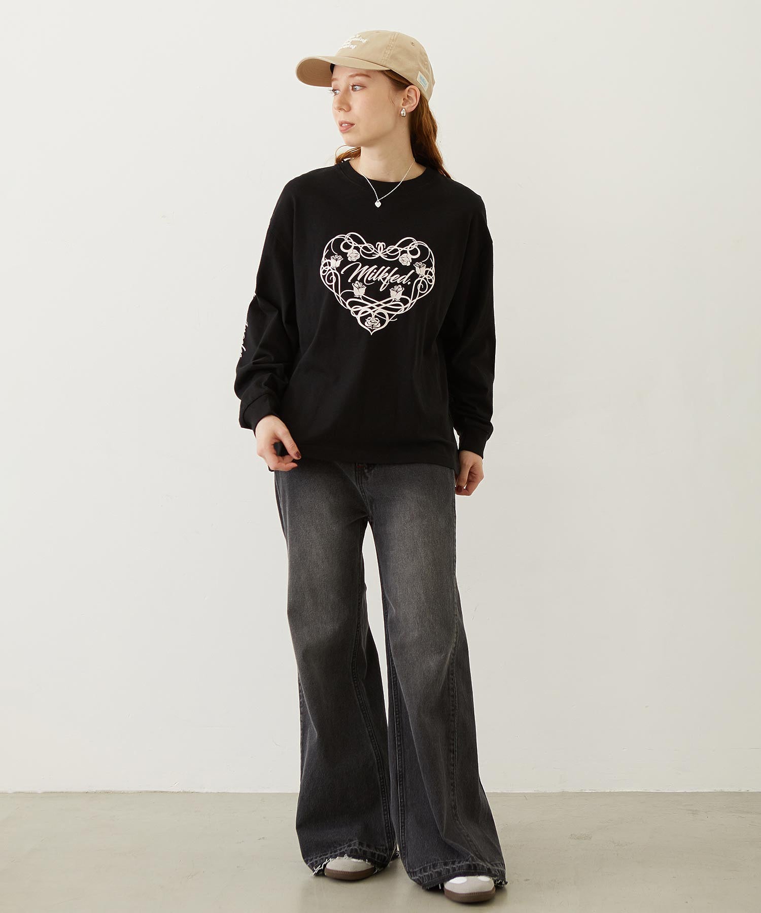 FLARED DENIM PANTS