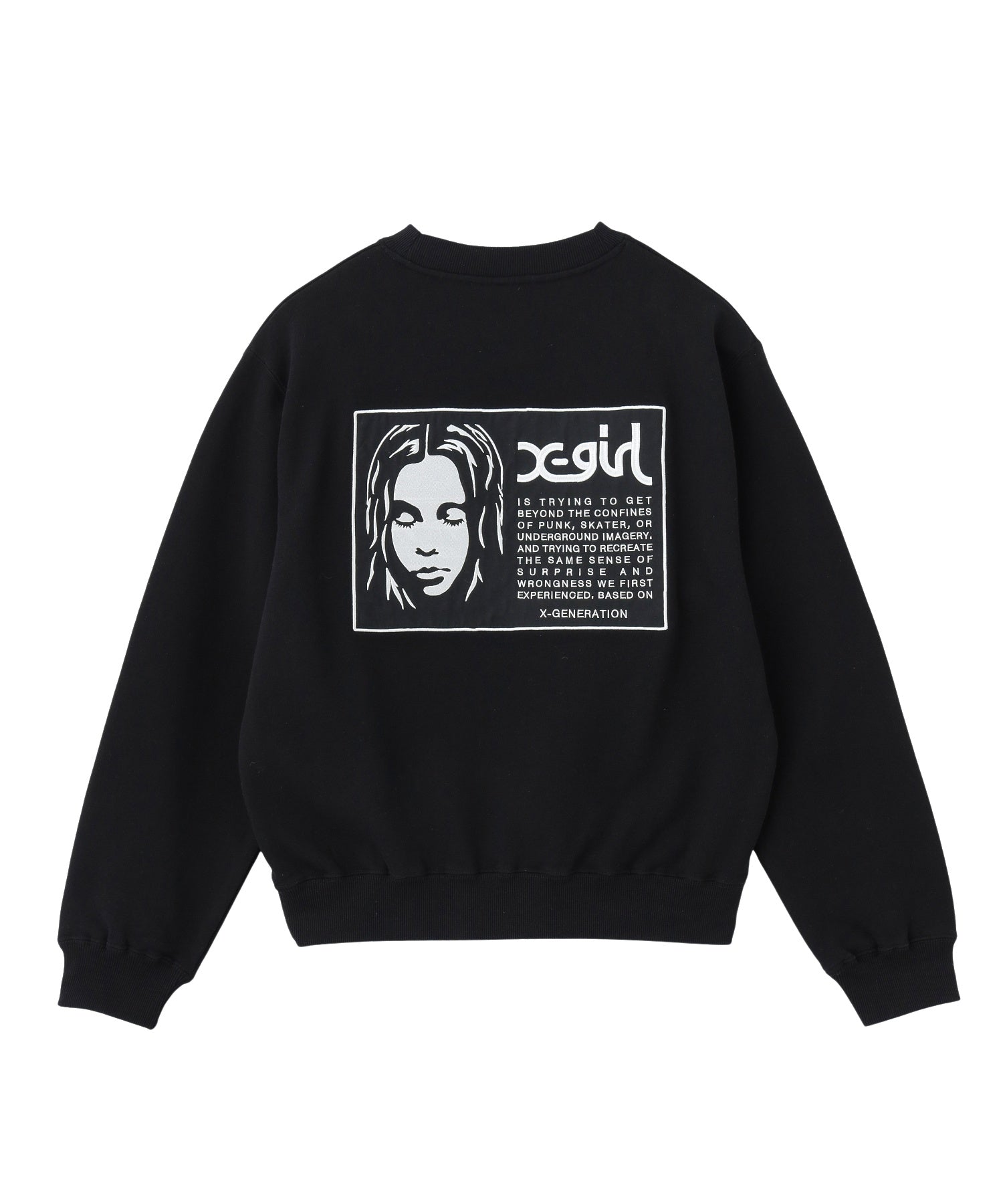 FACE LABEL PATCH SWEATSHIRT