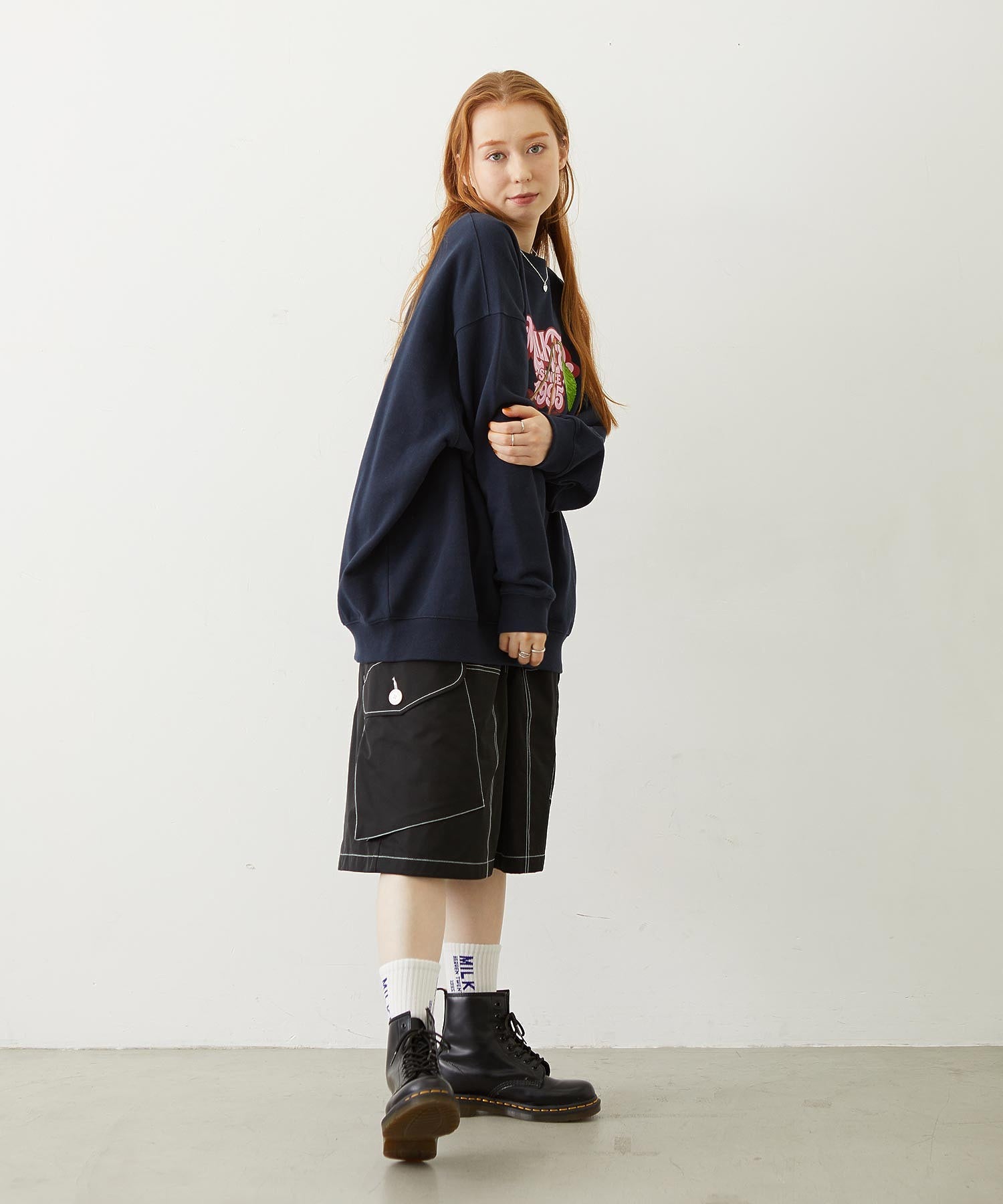 CHERRY LOGO SWEAT TOP