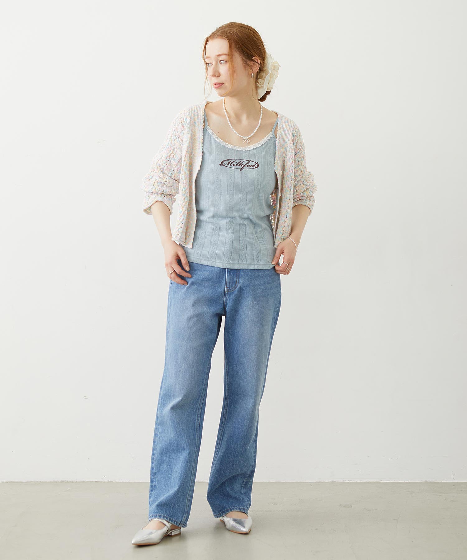 OVAL LOGO LACE CAMISOLE