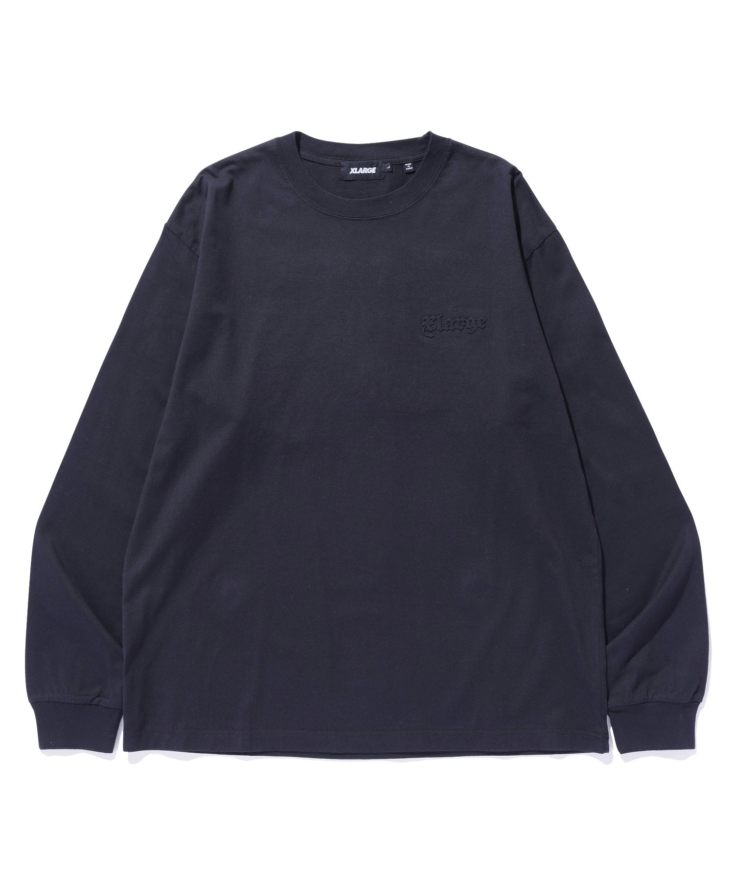 EMBOSSED OLD ENGLISH L/S TEE