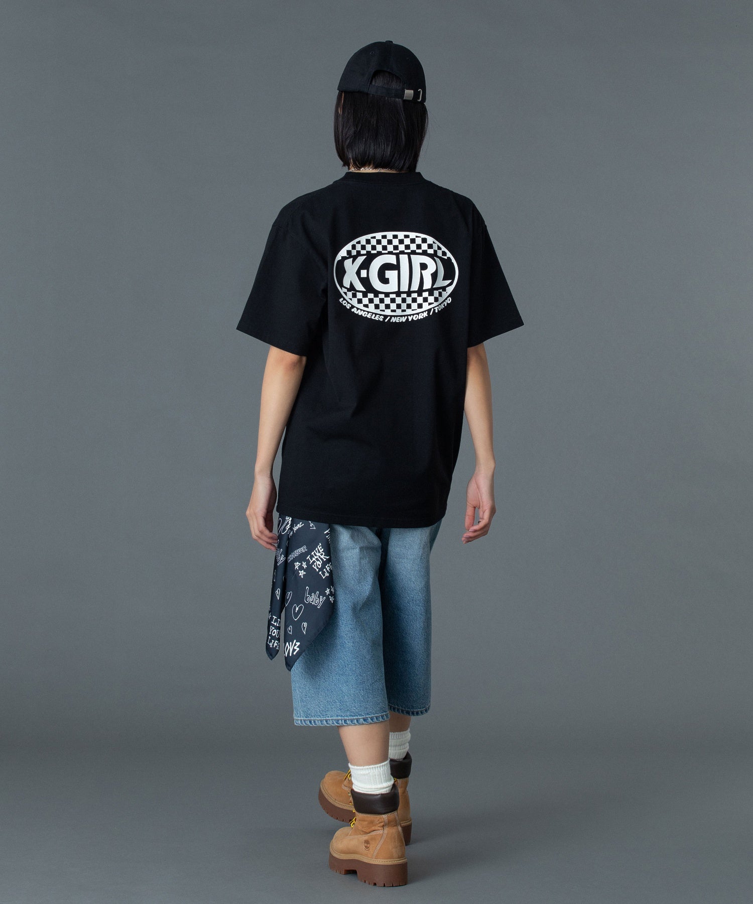 CHECKER OVAL LOGO POCKET S/S TEE