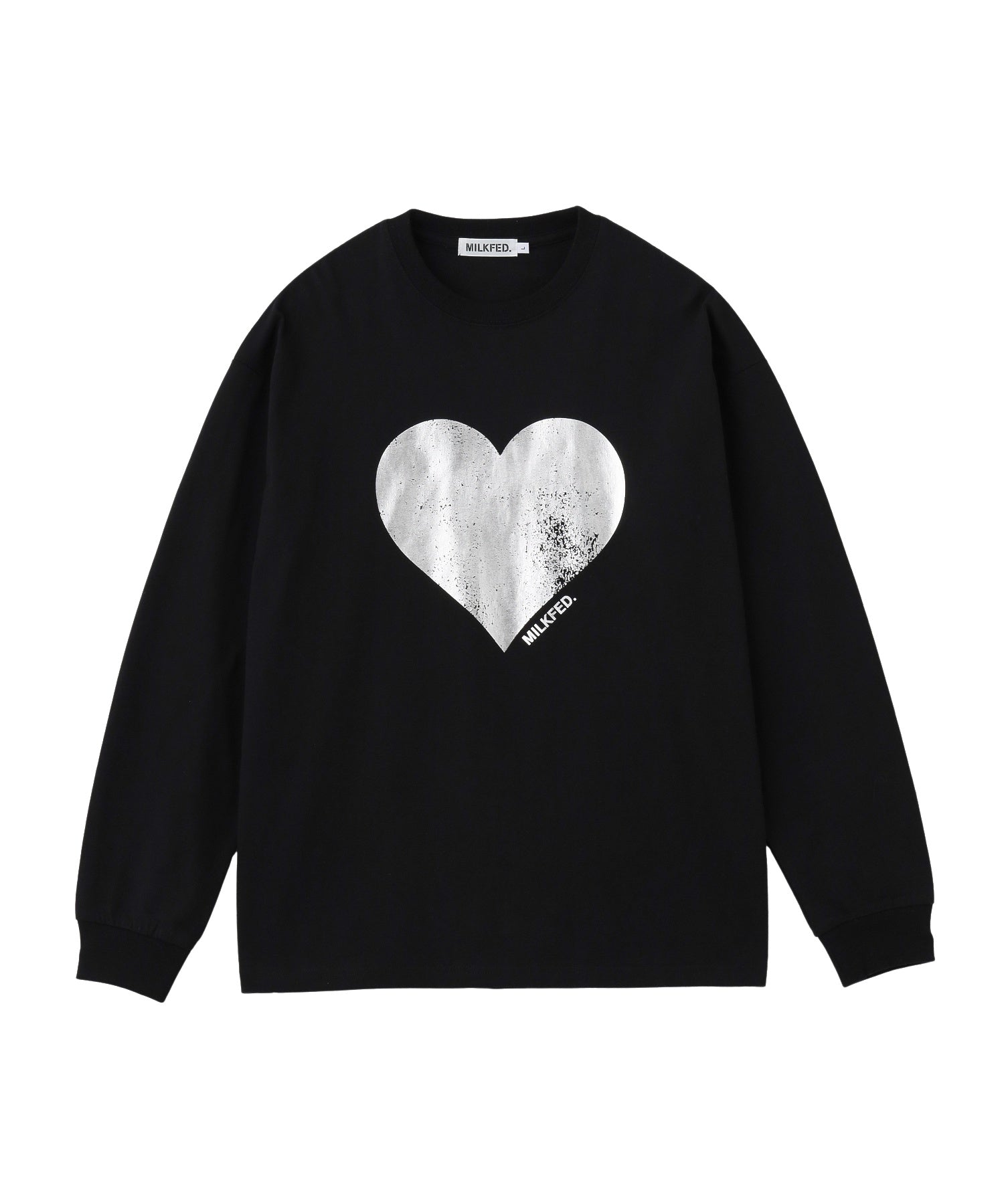 HEART FOIL PRINT L/S TEE