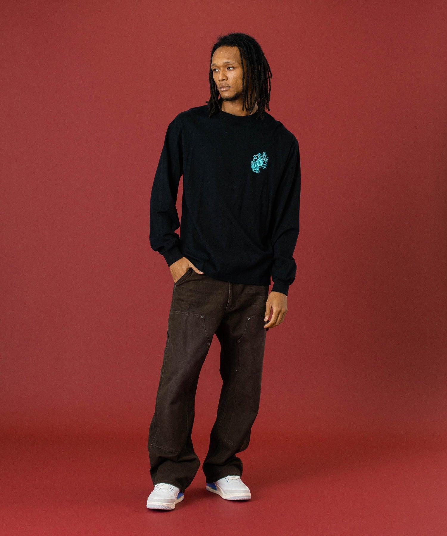 FADED DOUBLE KNEE PANTS