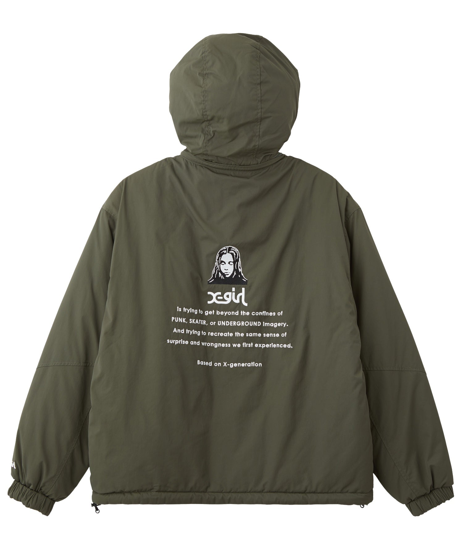 FACE EMBROIDERED PATCH REVERSIBLE JACKET