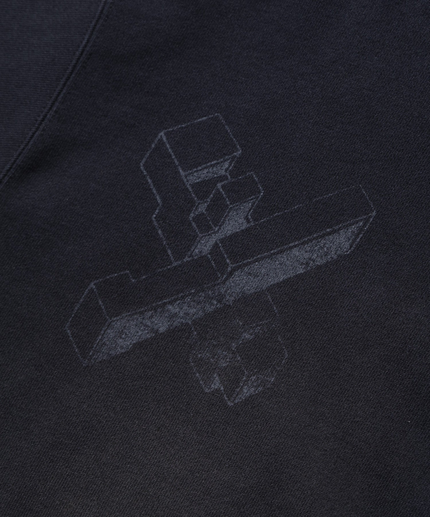 GEOMETRIC ZIP UP HOODED SWEATSHIRT