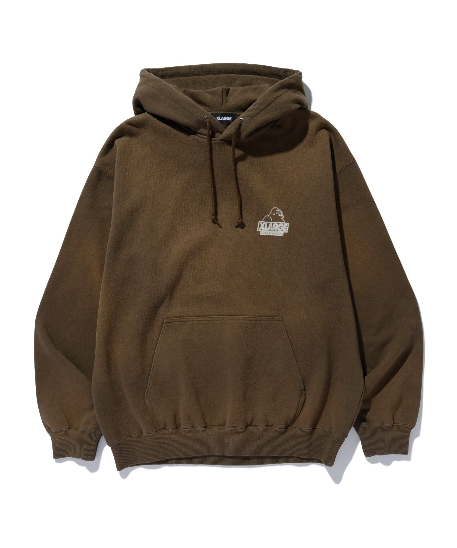 DISCHARGE PRINTED SLANTED OG HOODED SWEATSHIRT