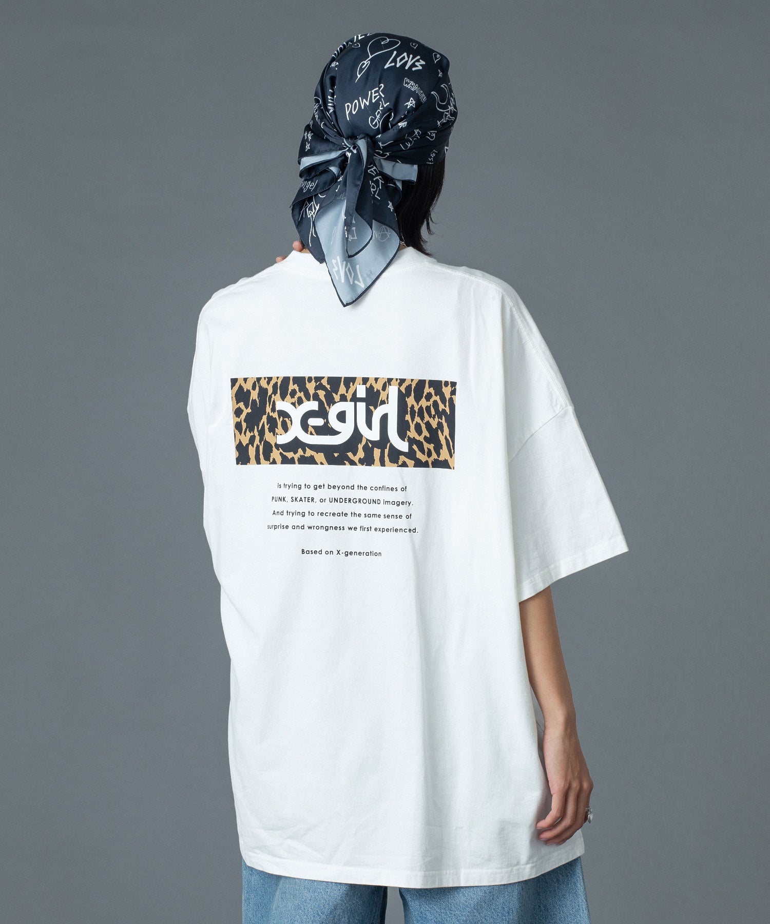 LEOPARD BOX LOGO S/S BIG TEE DRESS