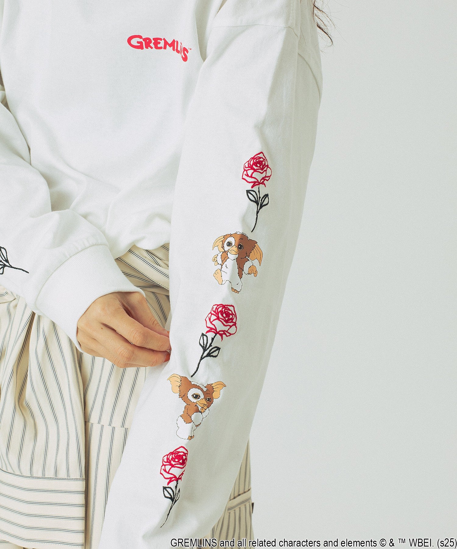 ROSE BUD LIMITED / GREMLINS ROSE L/S TEE