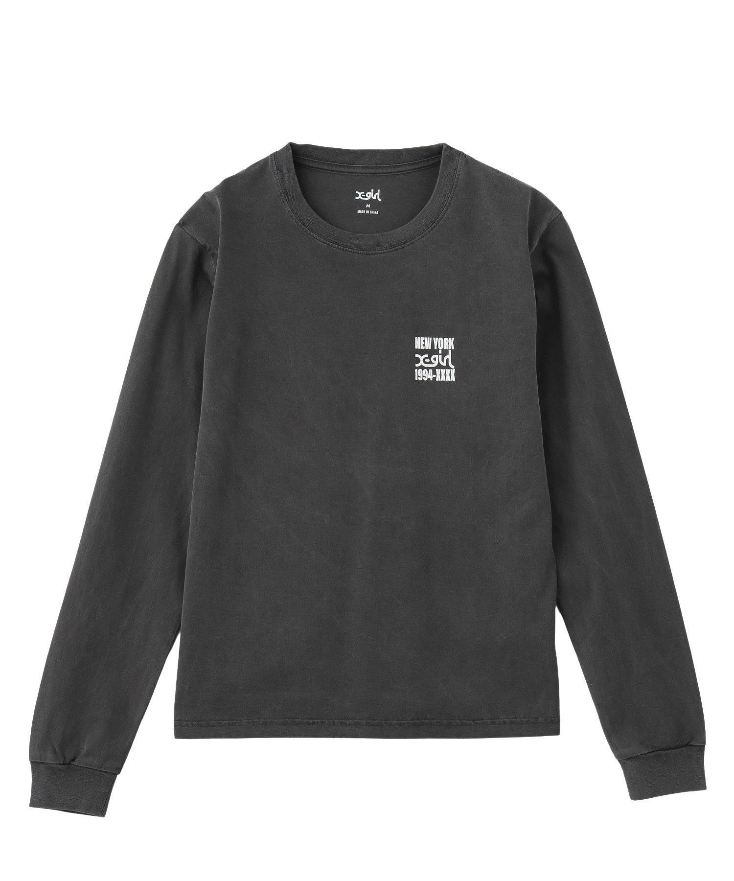 PIGMENT DYED BIG SPRAY LOGO L/S TEE