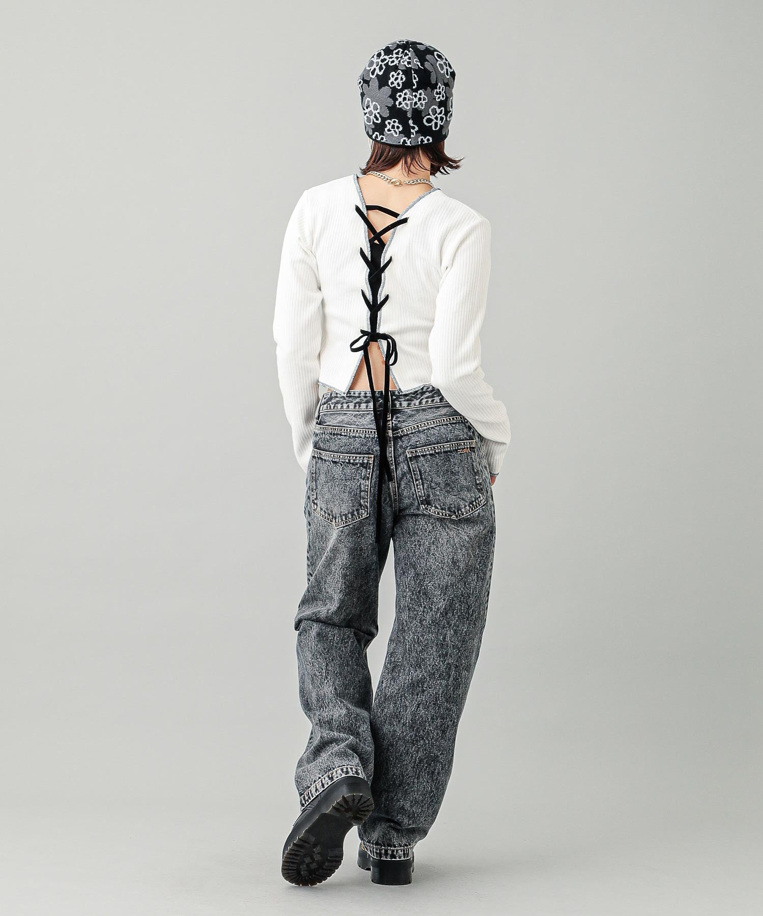 2WAY LACE UP TOP
