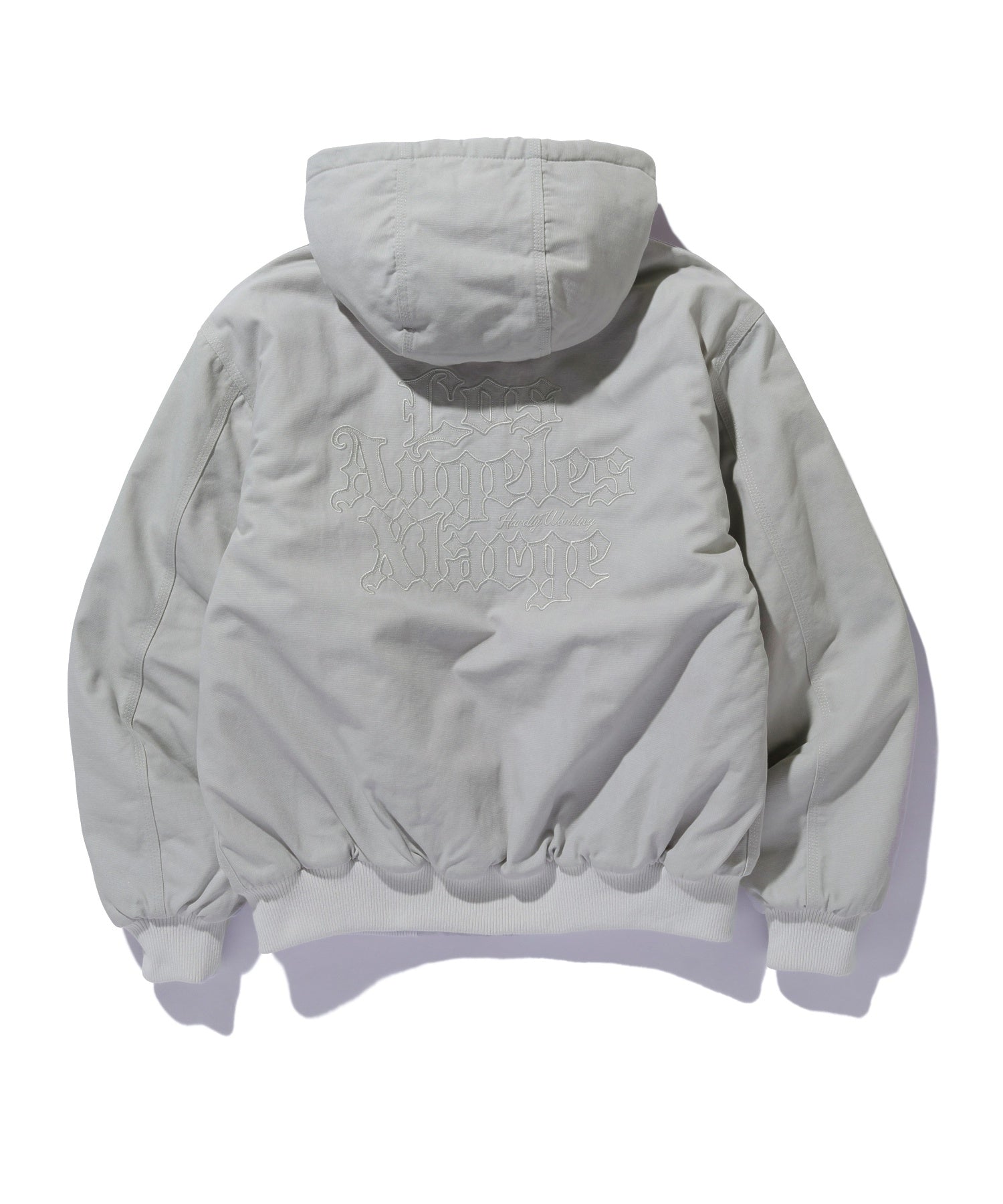 PATCHED OLD ENGLISH HOODED WORK JACKET