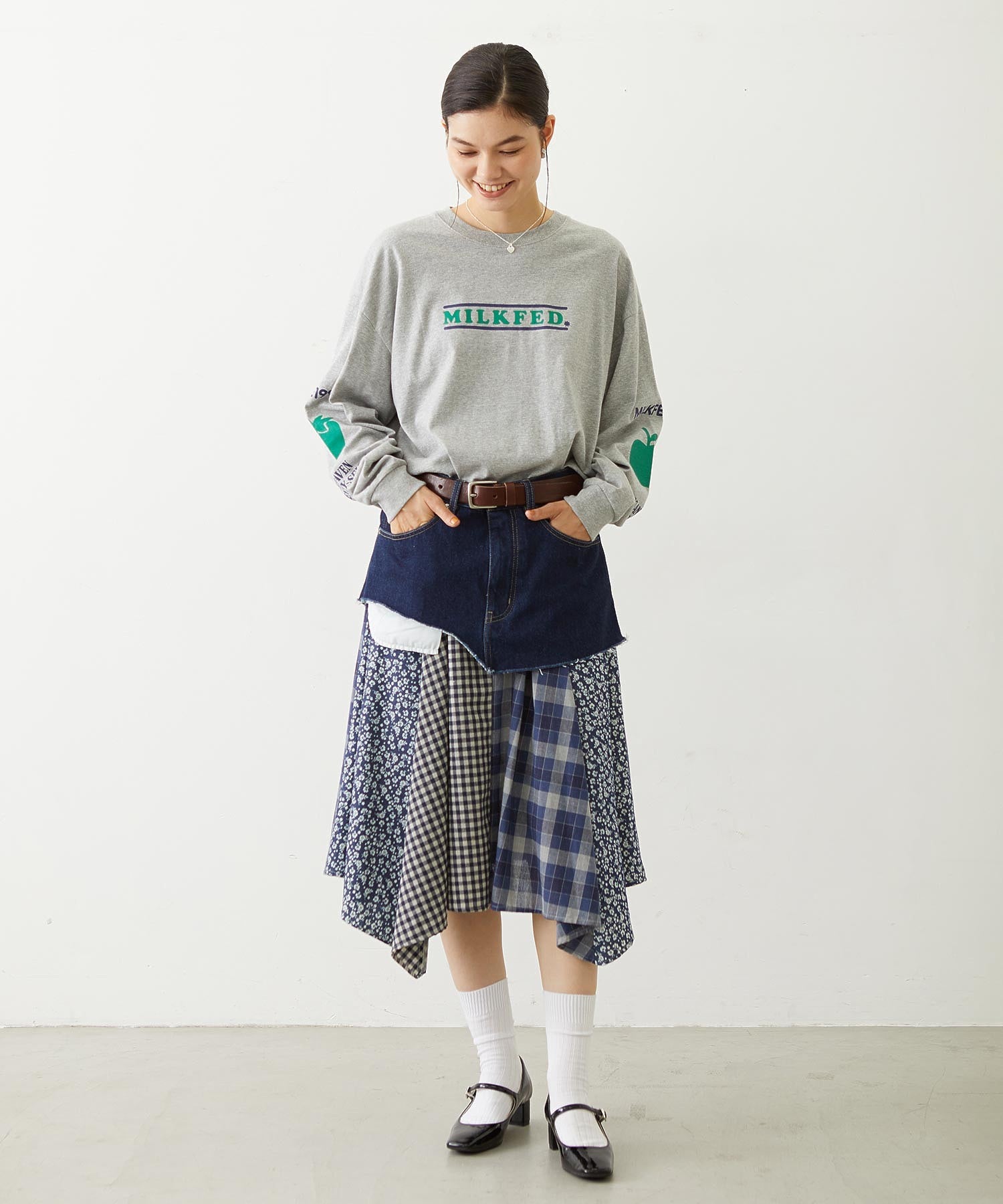 FRUIT SLEEVE PRINT L/S TEE