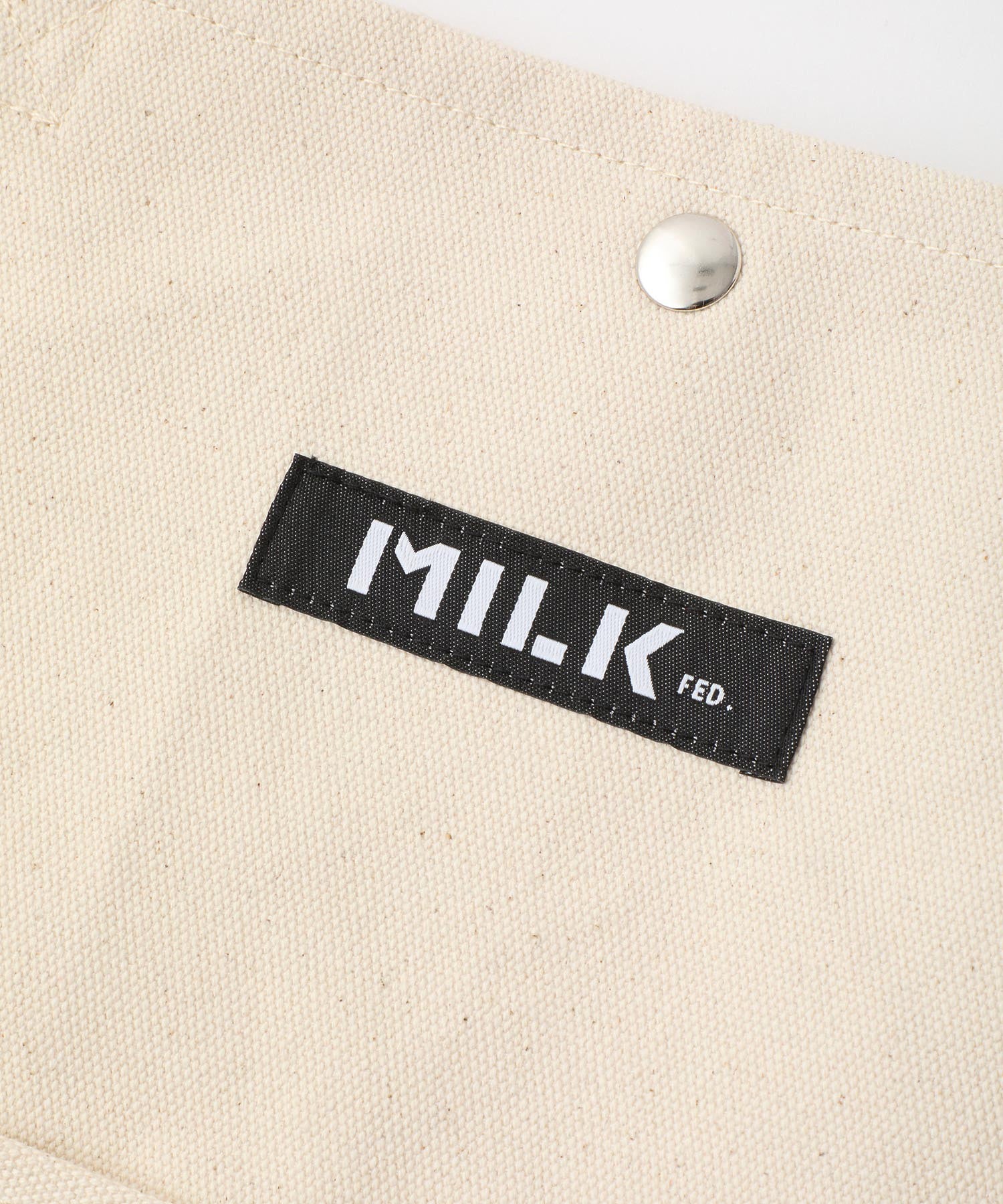 PIPING SQUARE TOTE COOPER LOGO MILKFED.