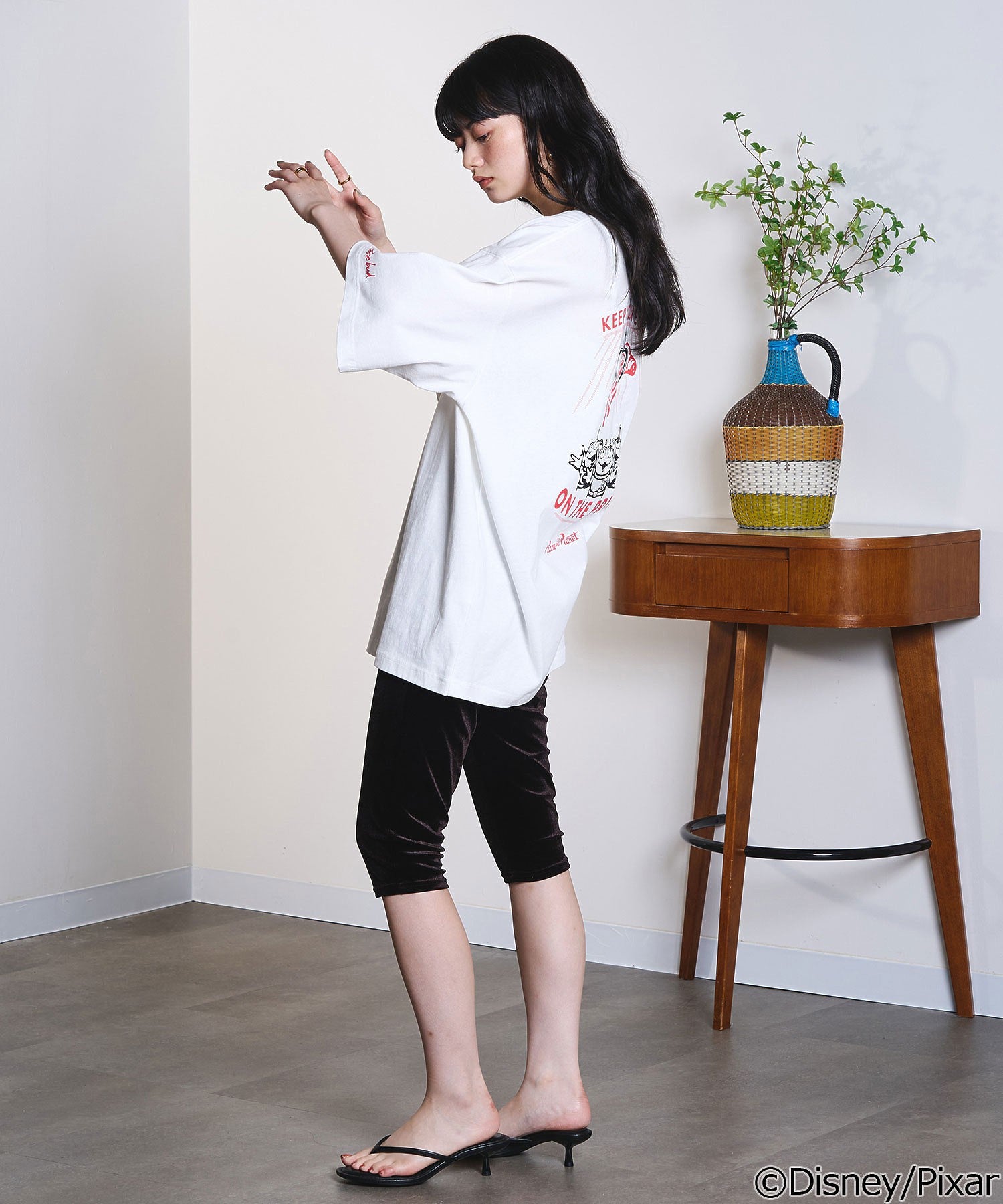model:163cm 着用サイズ:L