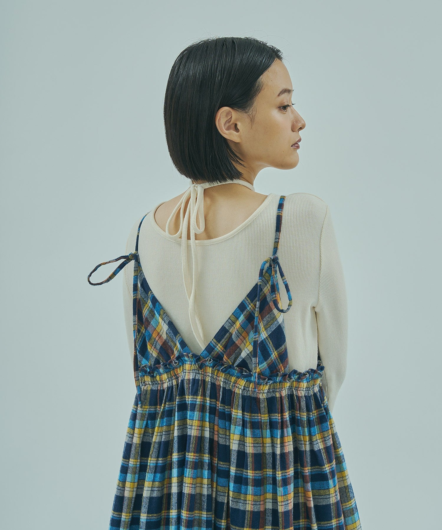【ROSE BUD別注】INDIA IS BEAUTIFUL/FLANNEL CAMISOLE DRESS