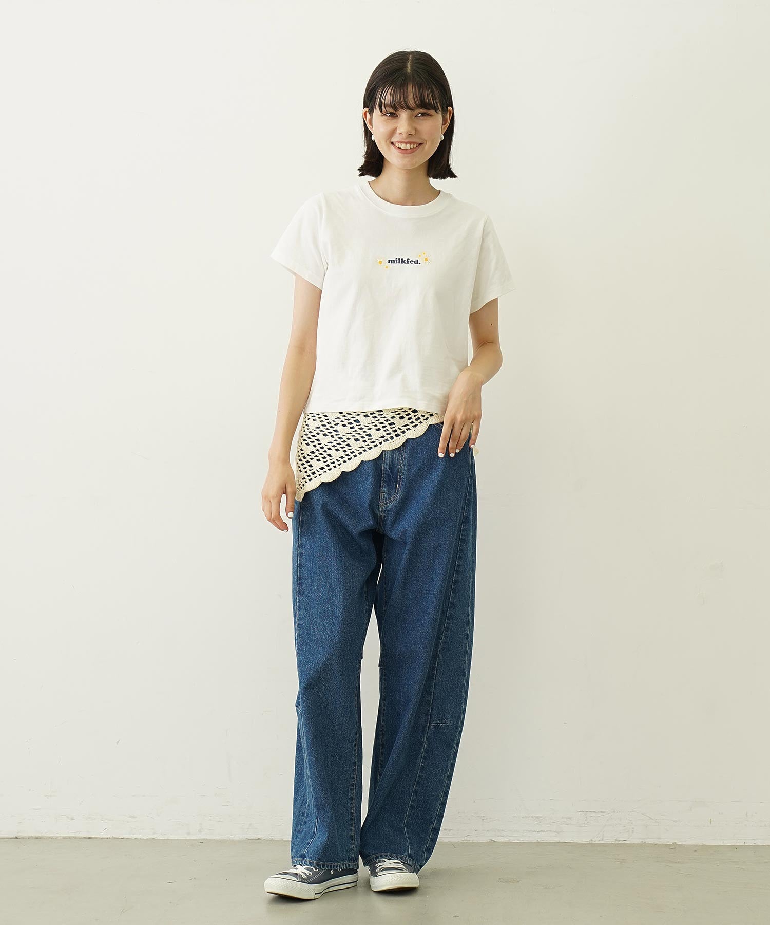 DAISY AND LOGO COMPACT S/S TEE