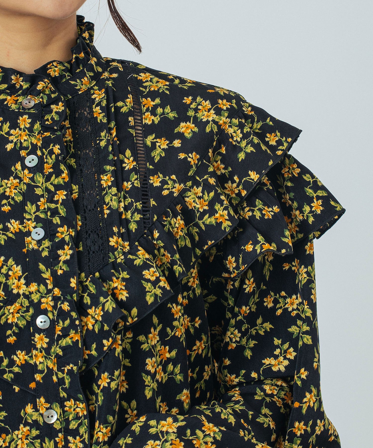 FLOWER PRINT BLOUSE