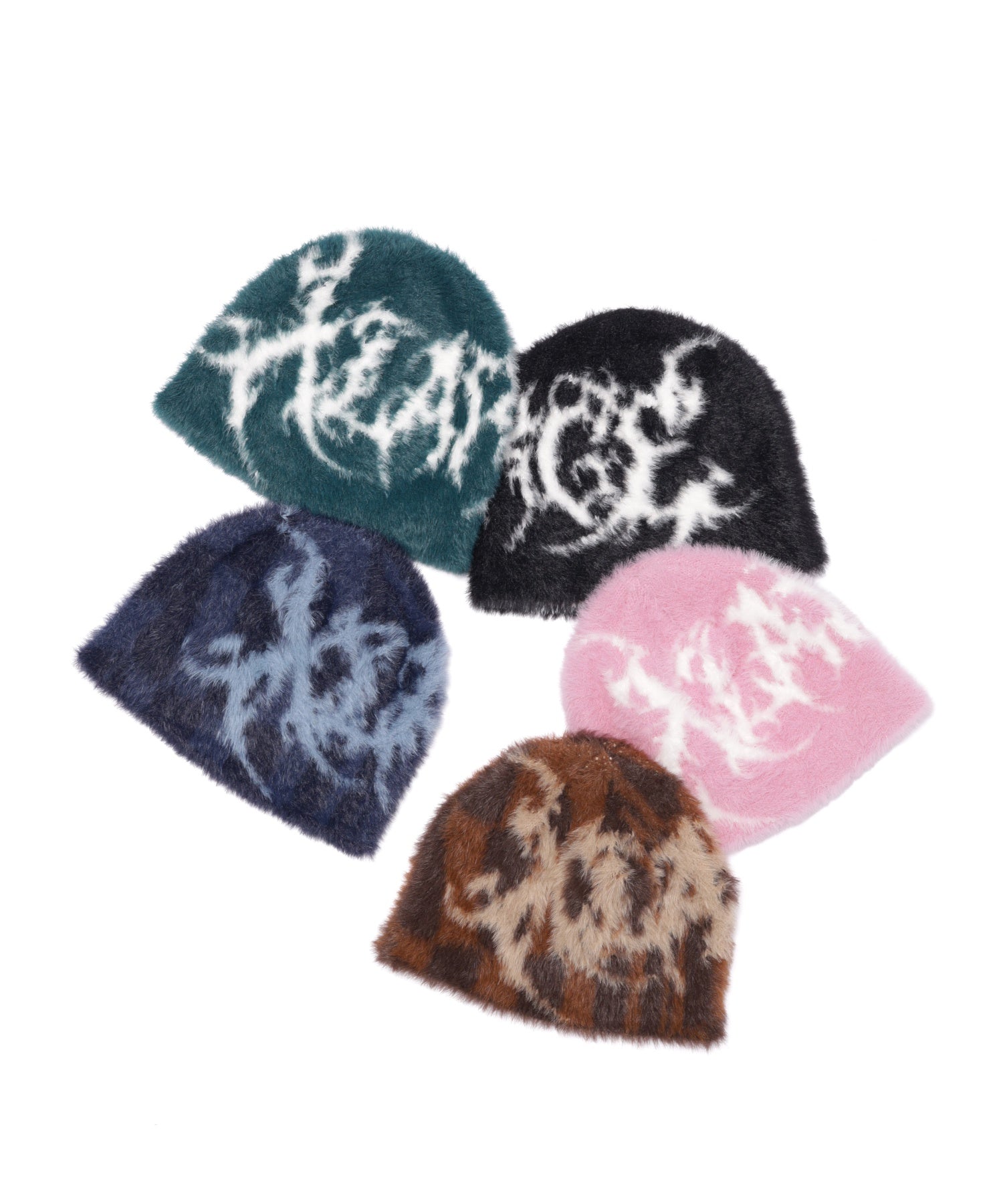 FAUX MOHAIR BEANIE