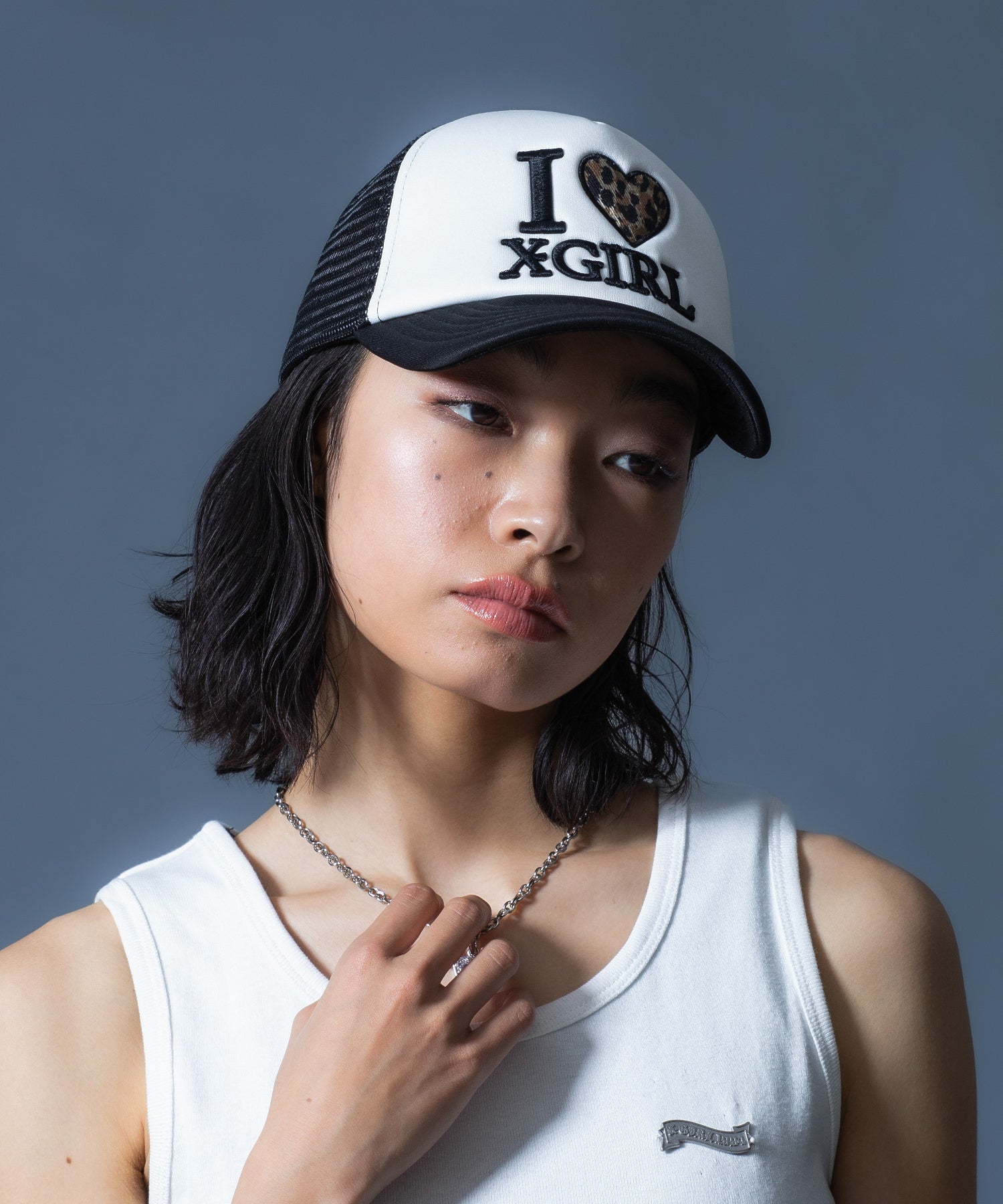 I LOVE X-GIRL TRUCKER CAP