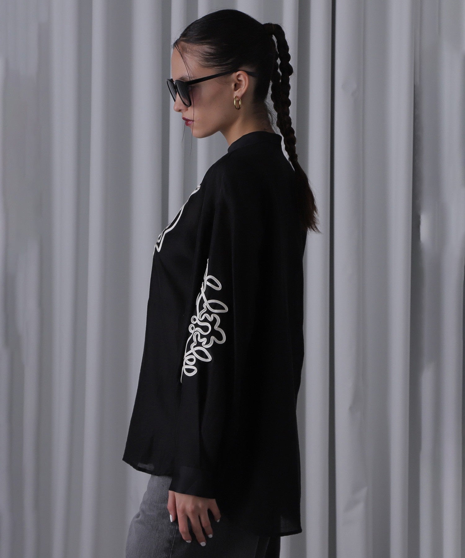 コードエンブロイダリーブラウス