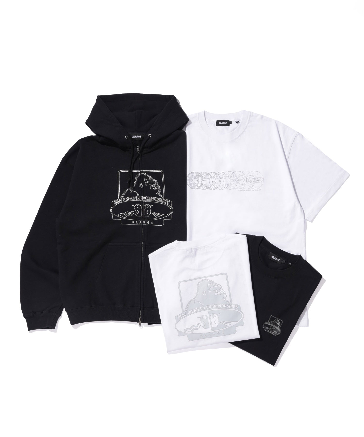 XLARGE×DMC ZIP UP HOODED SWEATSHIRT
