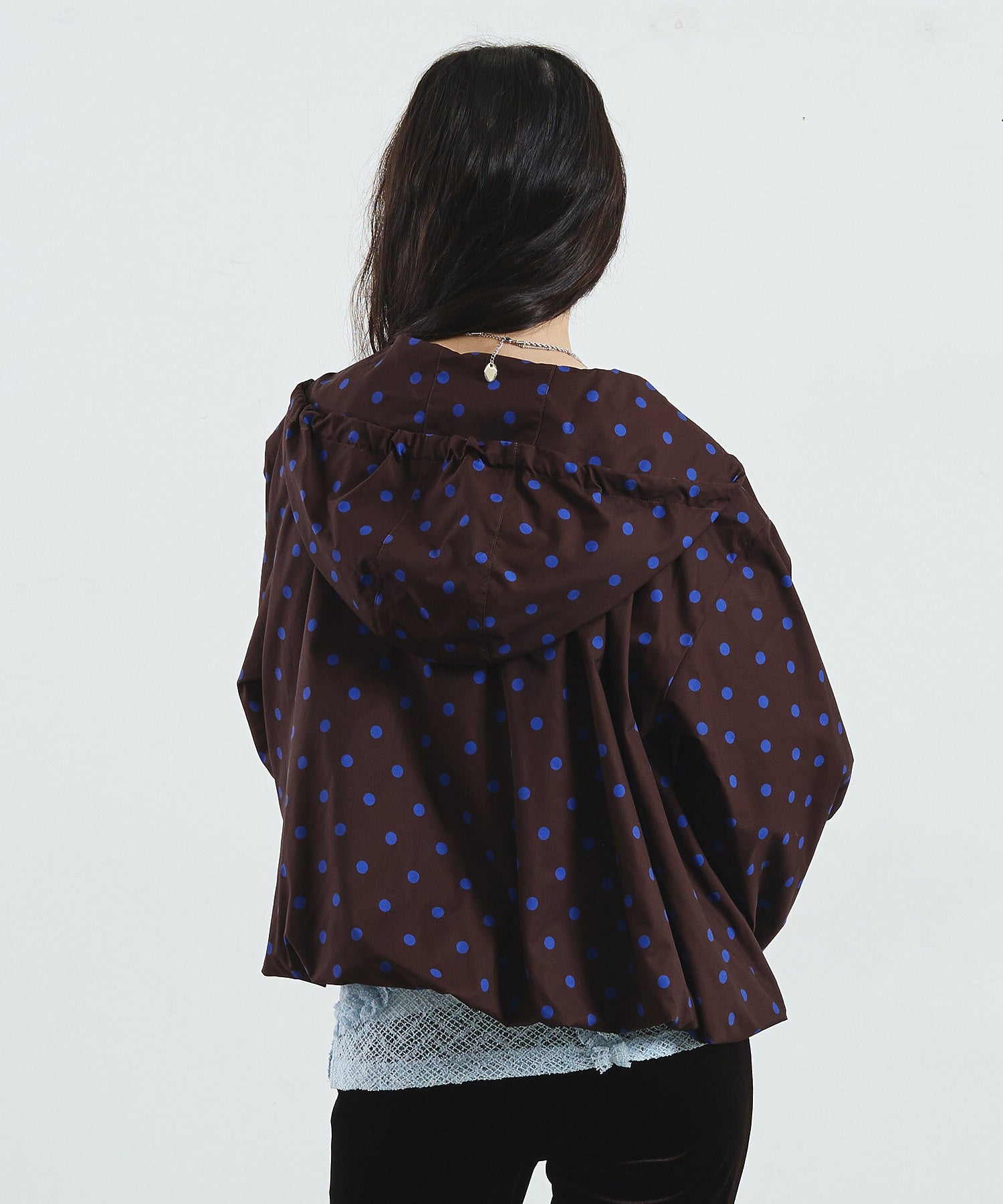 POLKA DOT PUFF BLOUSON