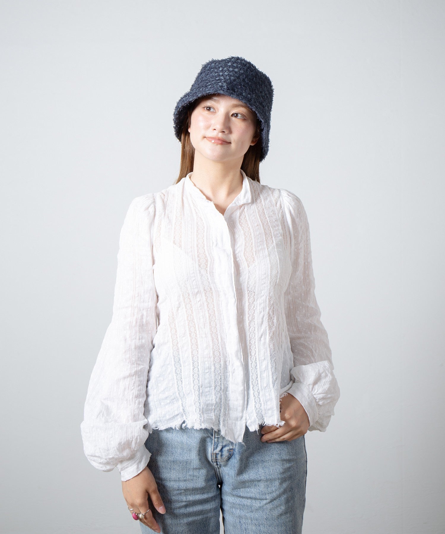 【Racal】Sheer Shaggy Tulip Hat