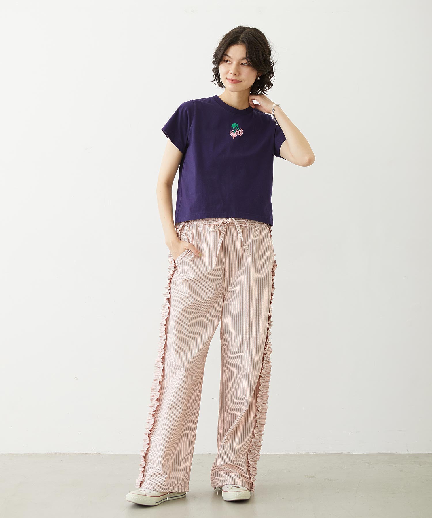 MINI MELTY GLITTER CHERRY COMPACT S/S TEE