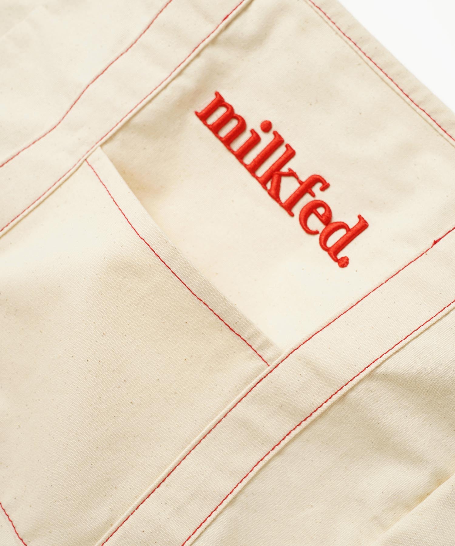 CONTRAST STITCH TOTE BAG MILKFED.