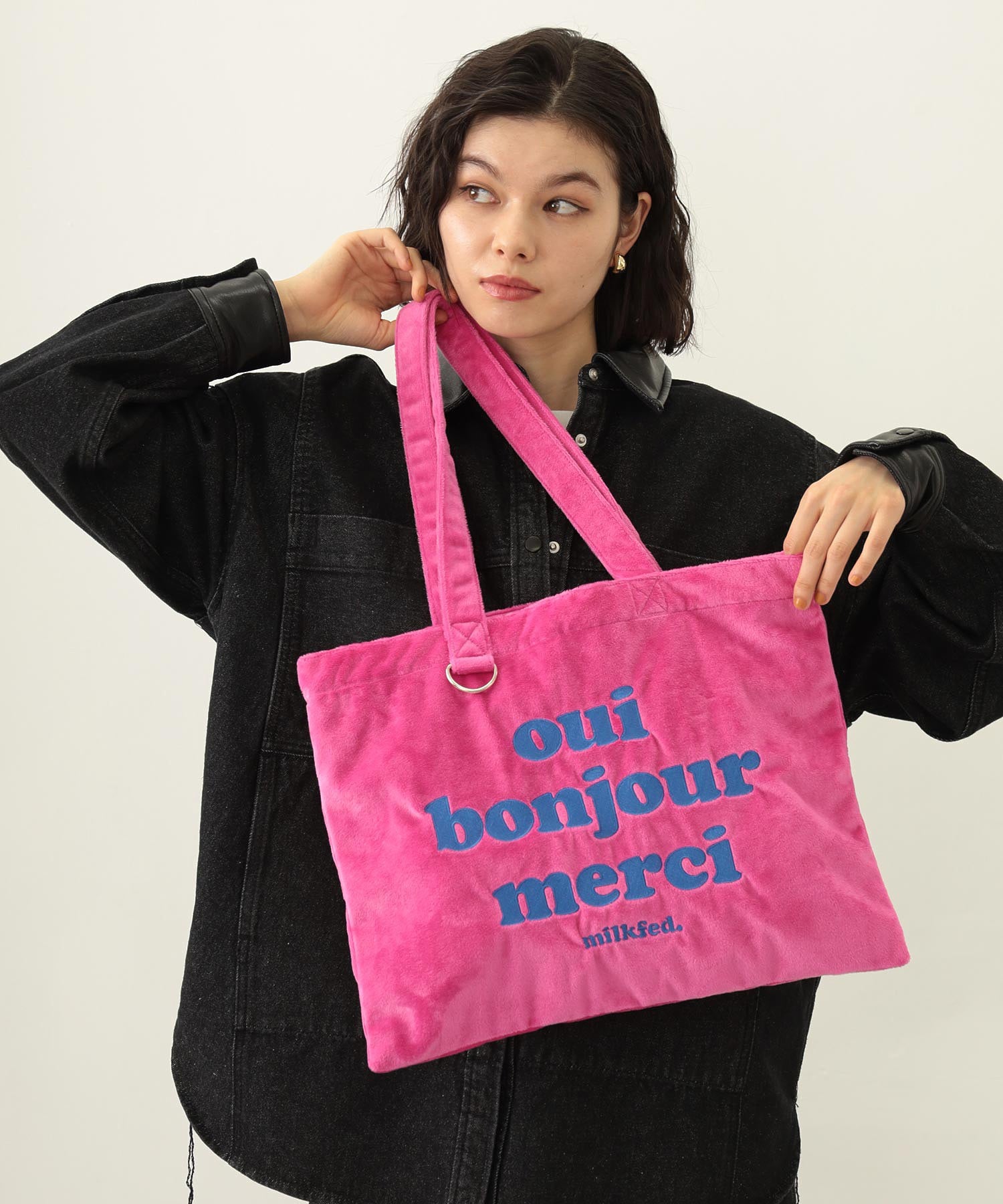 LOGO FLUFFY BAG