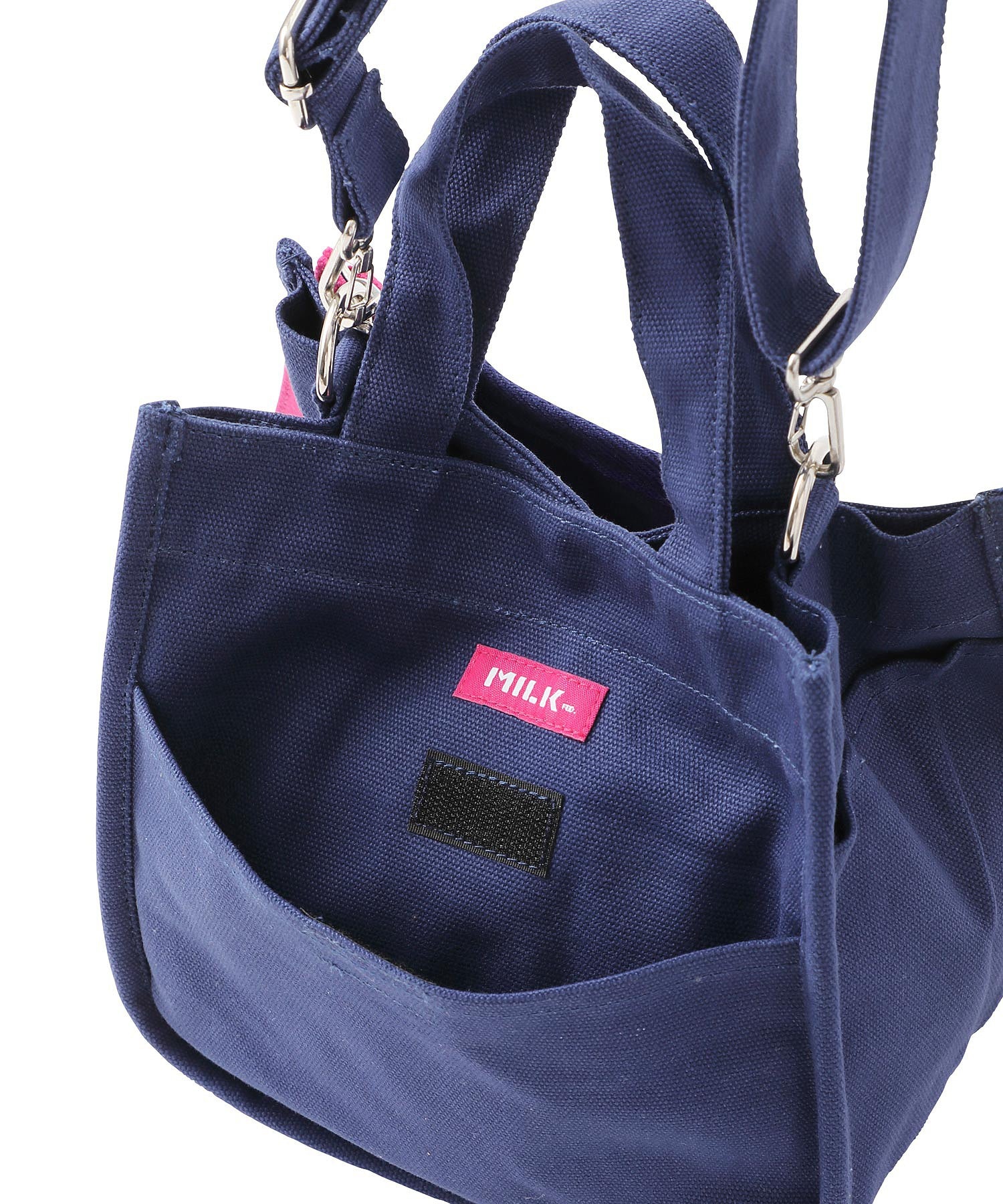 EMBROIDERED BAR MINI SHOULDER BAG W/STRAP MILKFED.