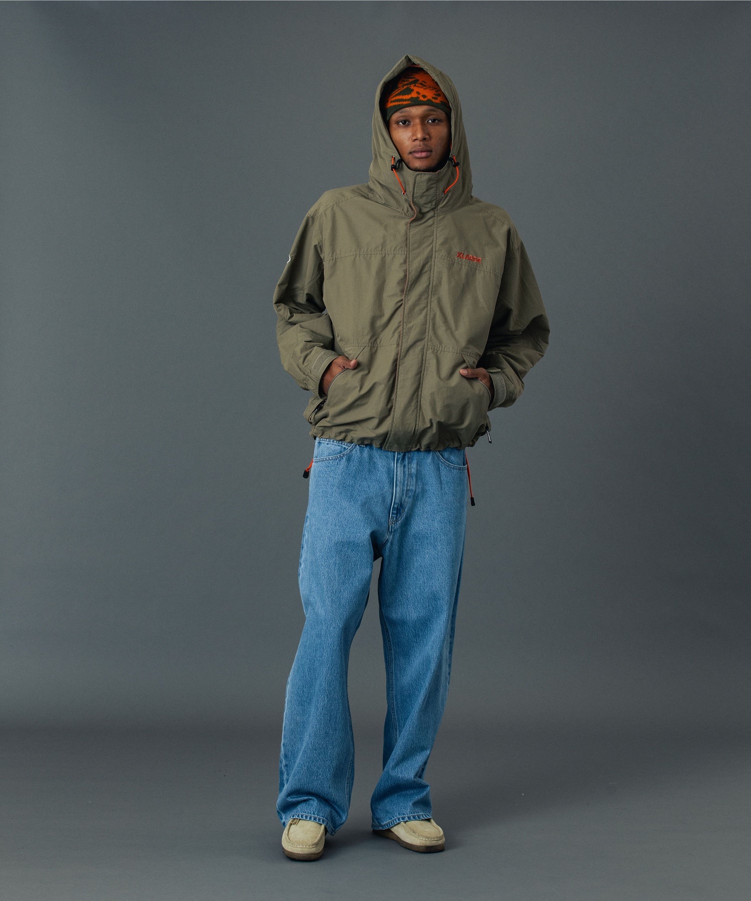 RAGE LOGO DENIM PANTS