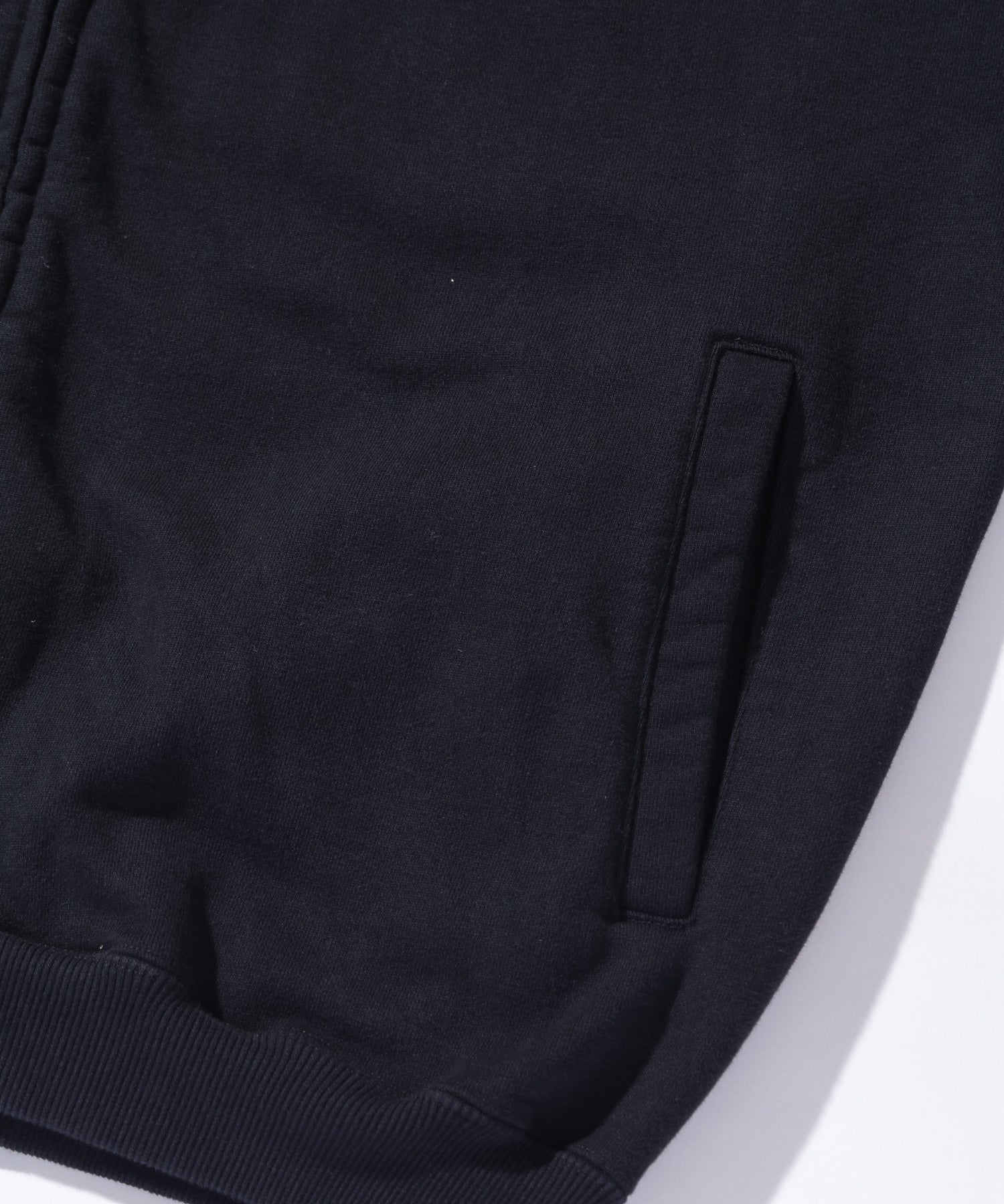 DISTORTED LOGO ZIP UP HOODED SWEATSHIRT