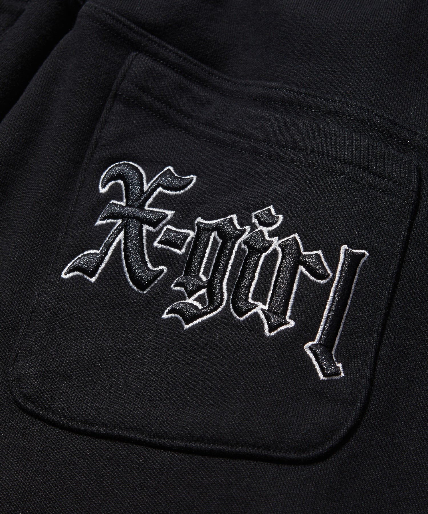 EMBROIDERED POCKET VOLUME SWEATPANTS