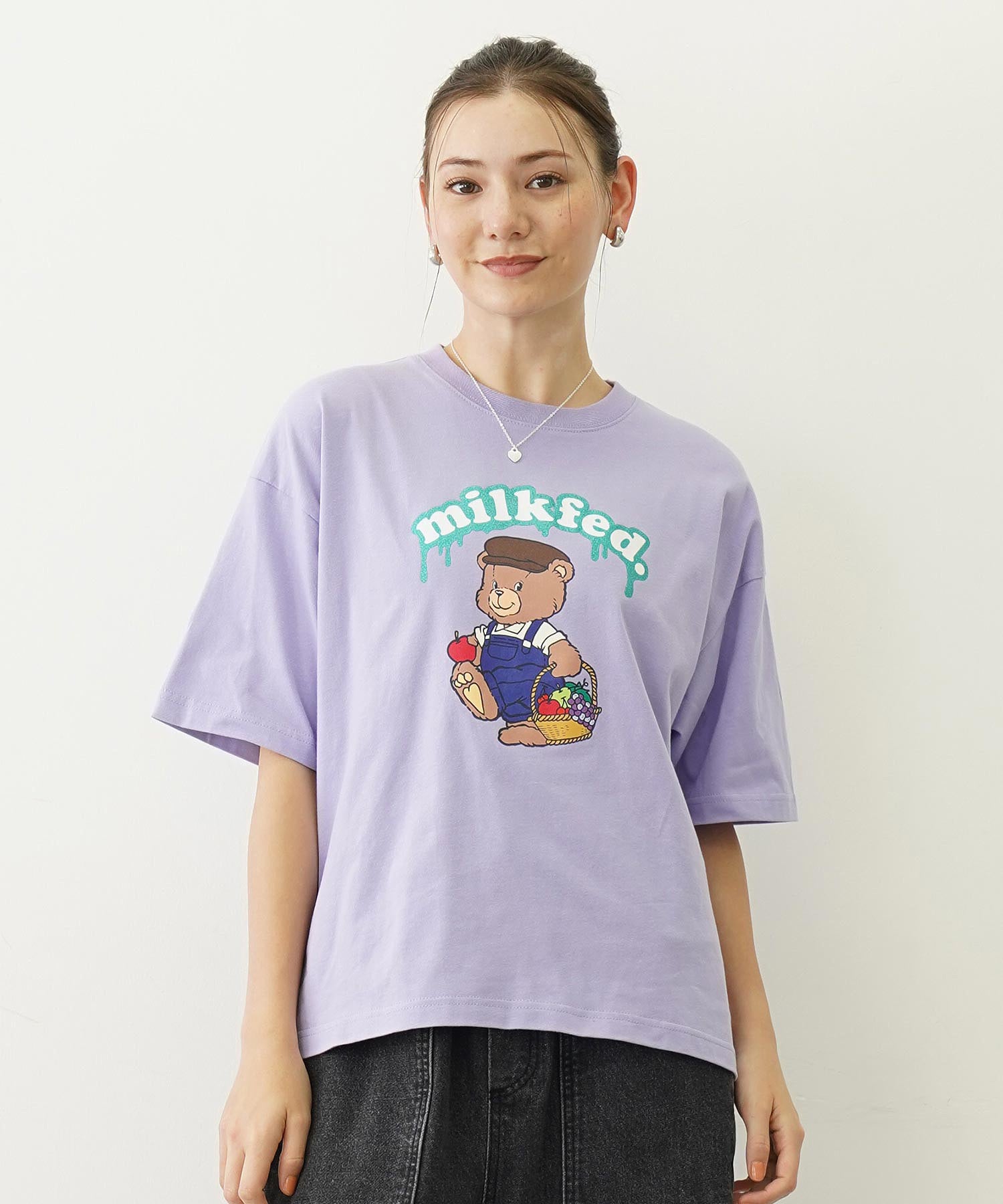 GLITTER BEAR FRUIT WIDE S/S TEE