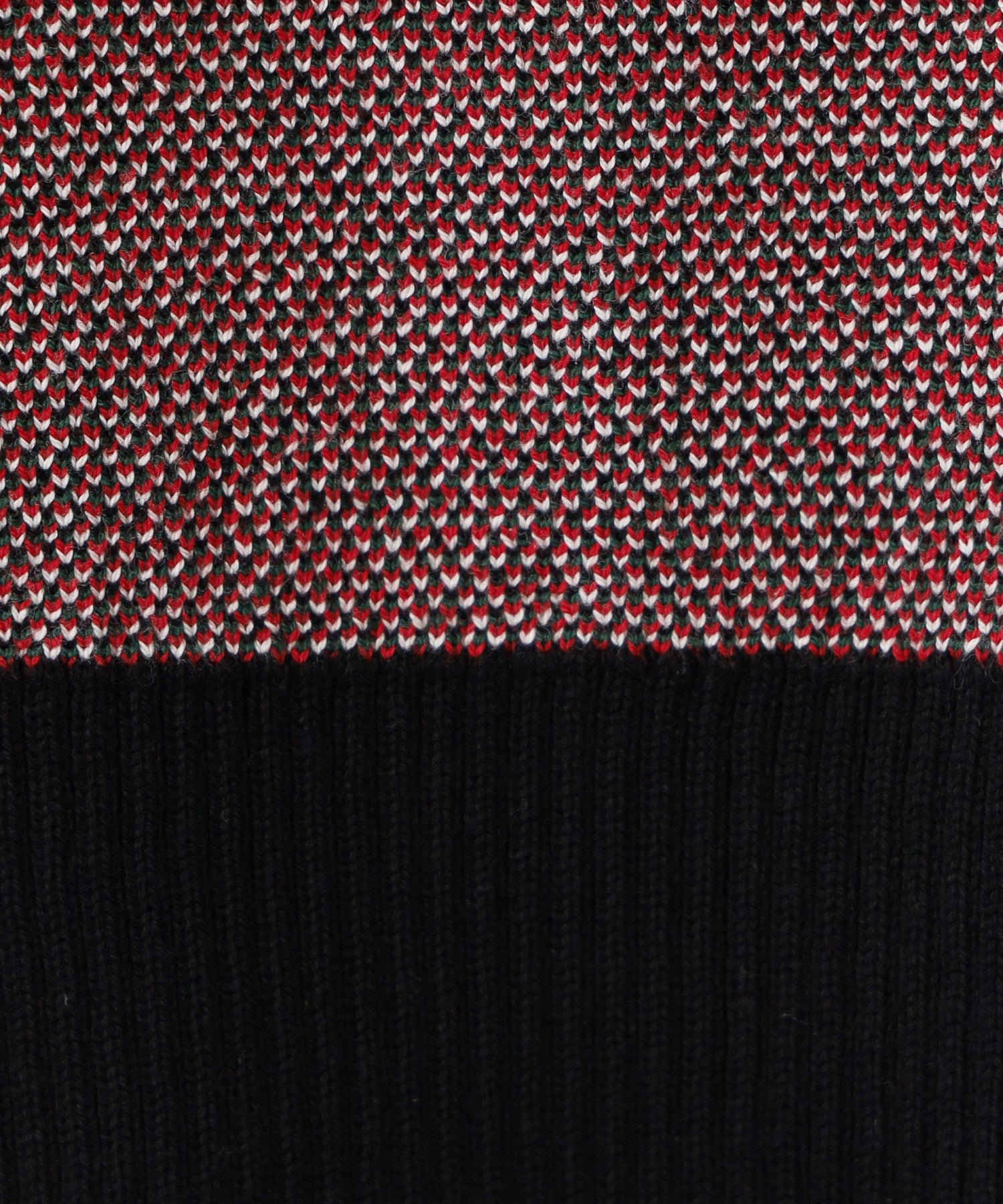 SCRATCHED LOGO JACQUARD KNIT TOP