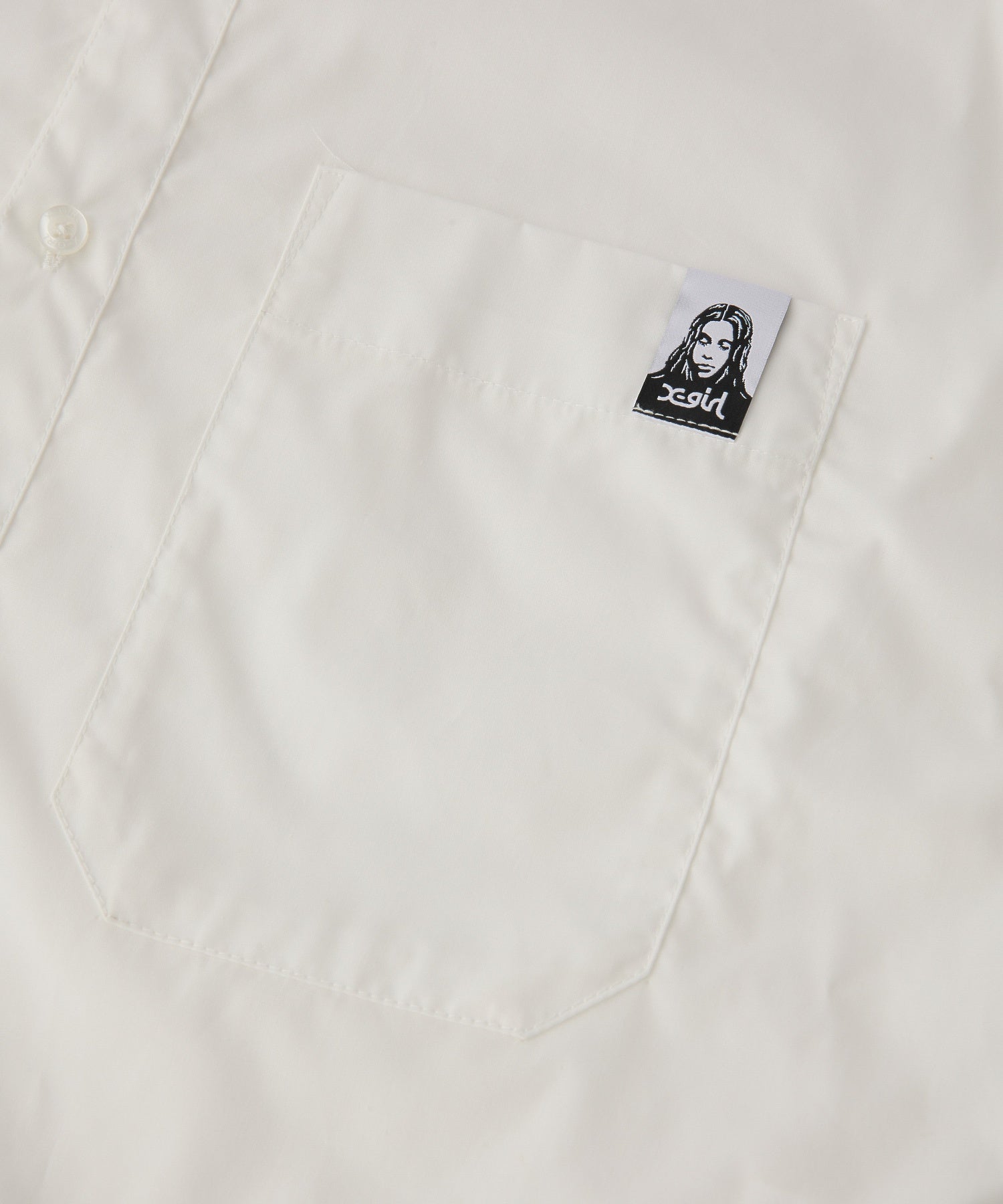 FACE LABEL CROPPED L/S SHIRT