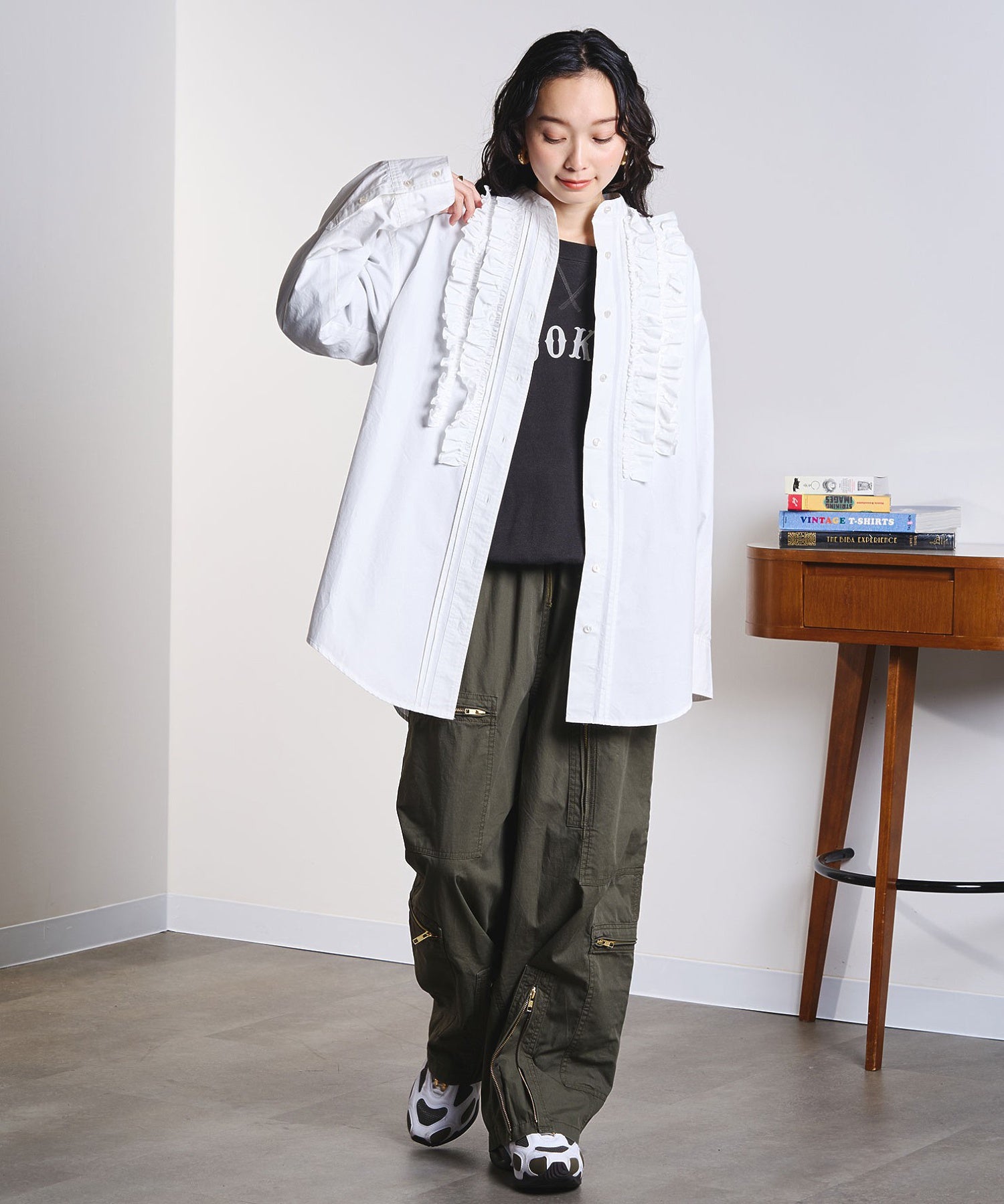 model:161cm 着用サイズ:M