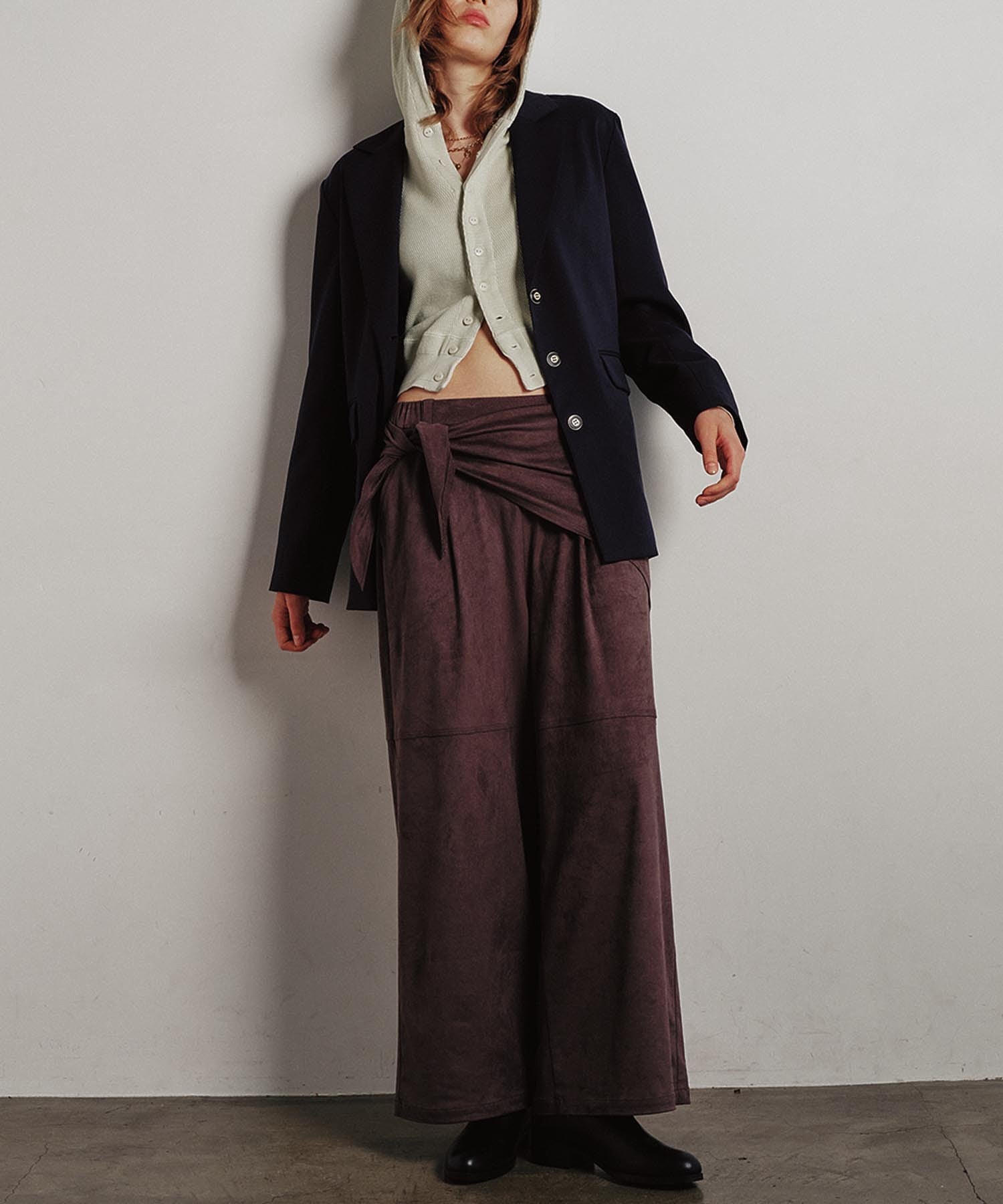 FAUX SUEDE PANTS