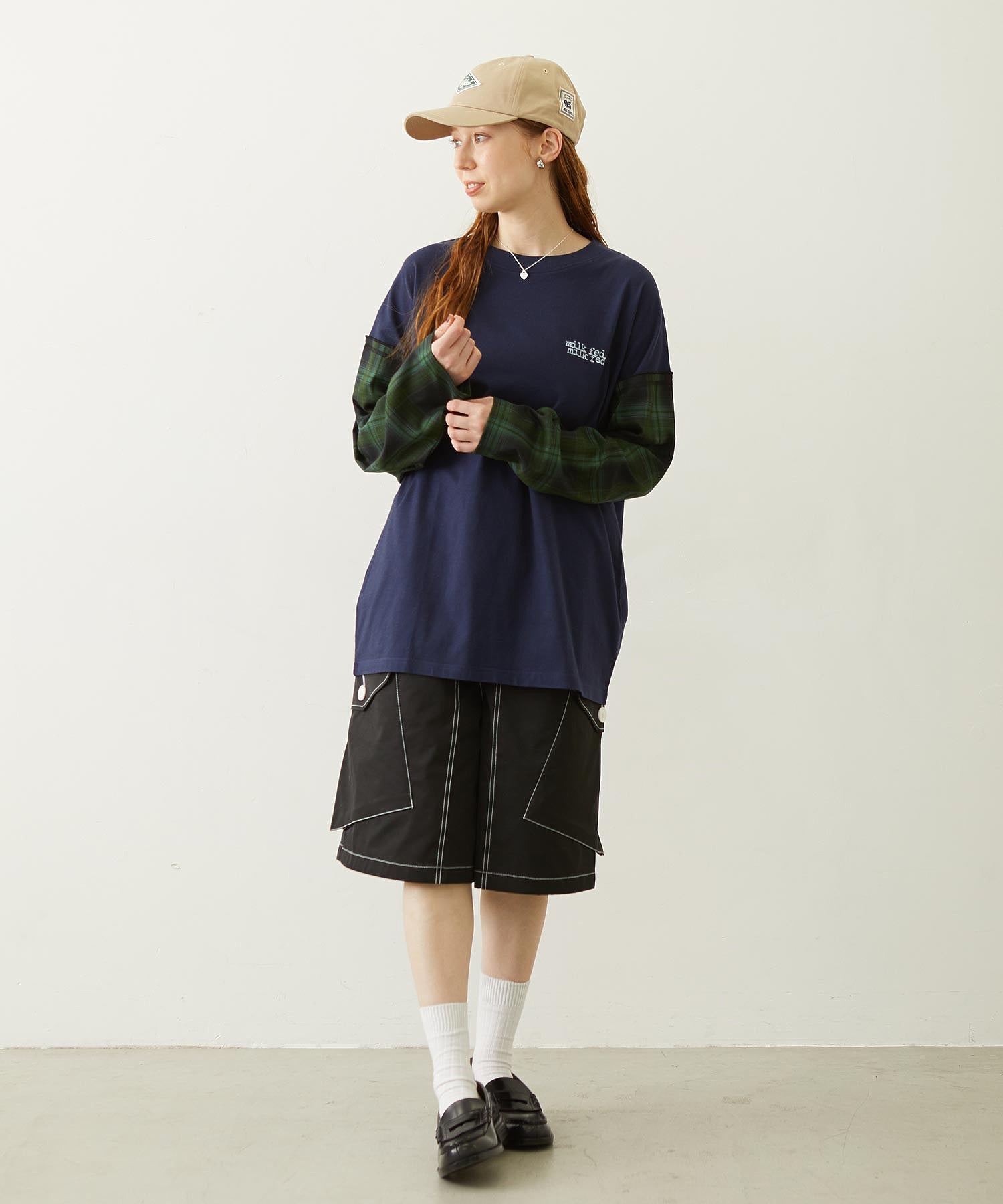 LABEL TWILL CAP