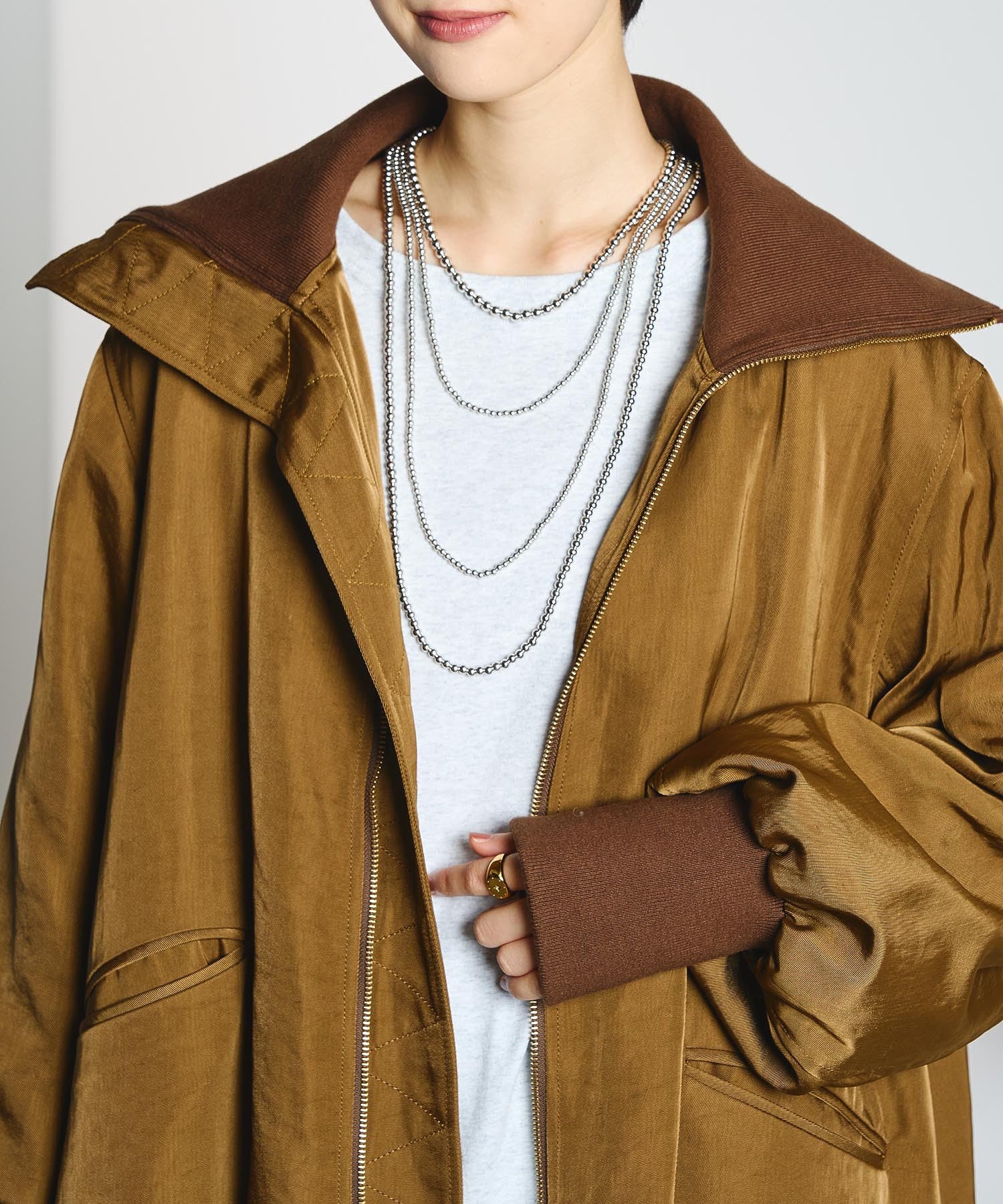 CREOLME/BIG COLLAR PADDED COAT